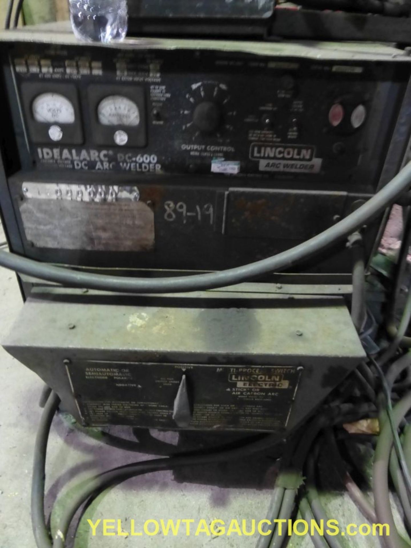 Lincoln Electric Ideal Arc DC-600 Welder | Includes: Multiprocess Switch & Lincoln Wire Feeder LN-9 - Image 3 of 17