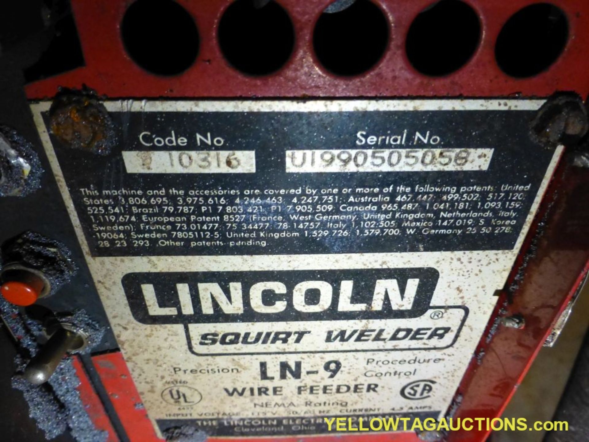 Lincoln Electric Ideal Arc DC-600 Welder | Includes: Multiprocess Switch & LN-9 Wire Feeder - Image 15 of 15