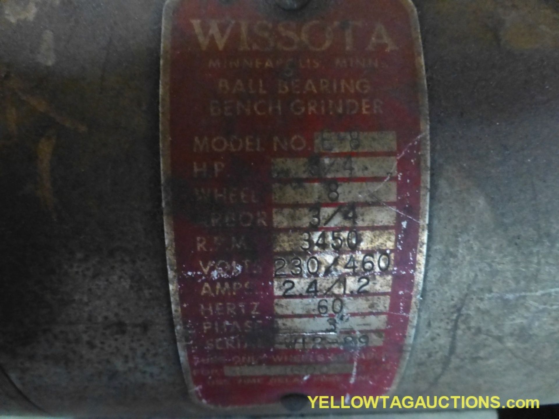 Wissota Bench Grinder | Model No. E-8 - Image 5 of 5