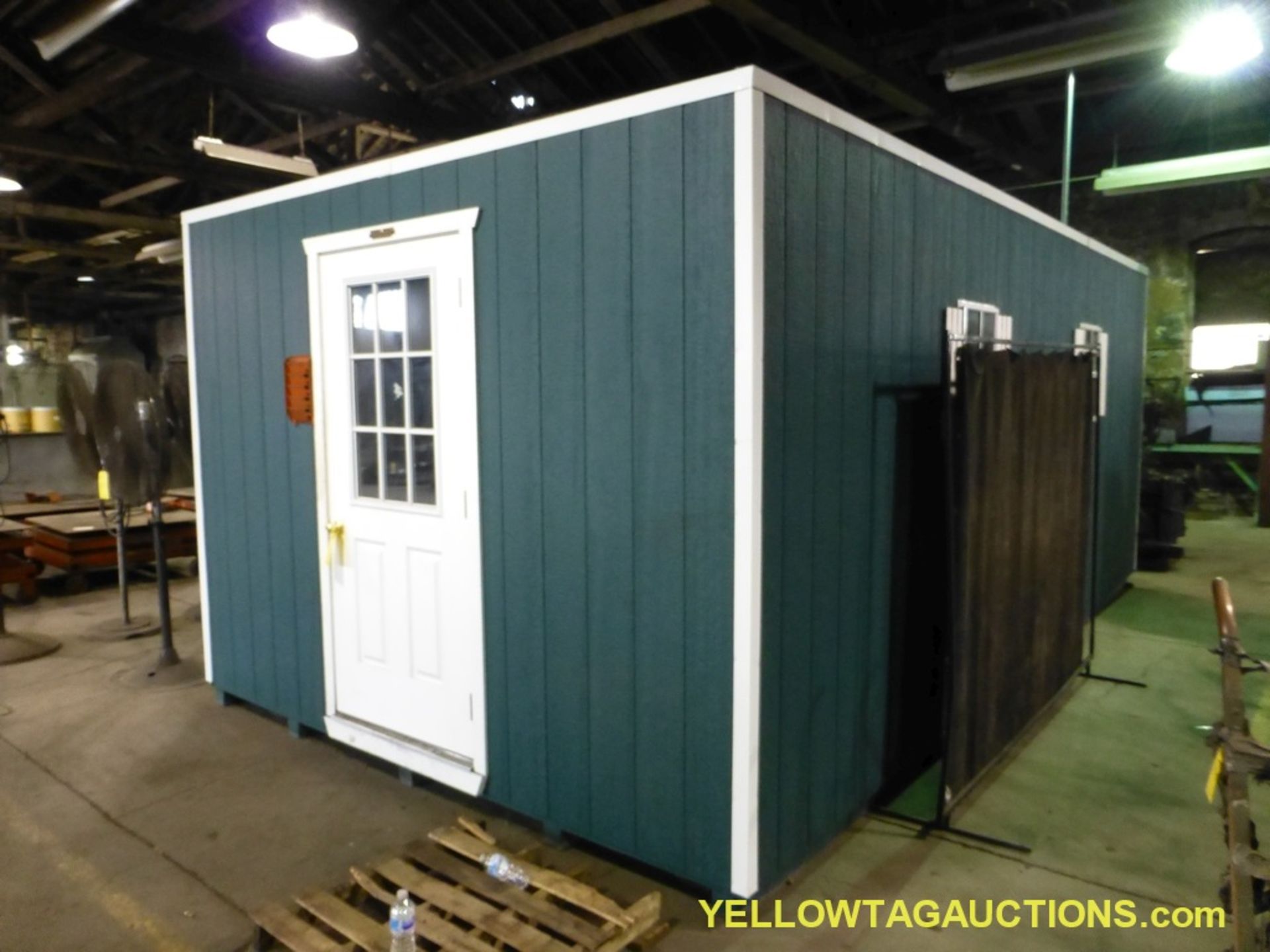 Yoder Barns Out Building w/Electricity | 8'T x 11"W x 20' Outside; 88"T x 230"L x 124"W