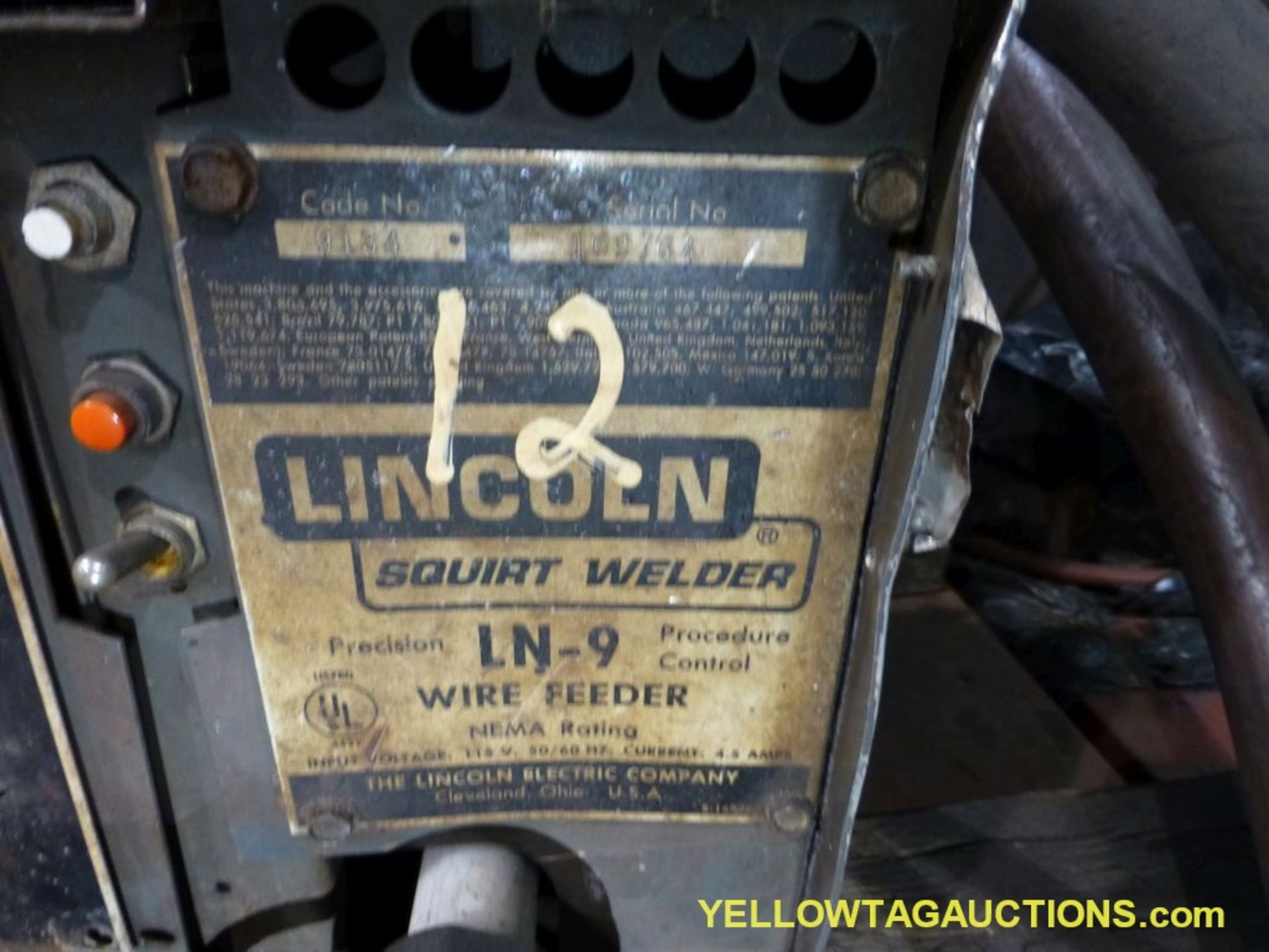 Lincoln Electric Ideal Arc DC-600 Welder | Includes: Multiprocess Switch & LN-9 Wire Feeder - Image 14 of 17