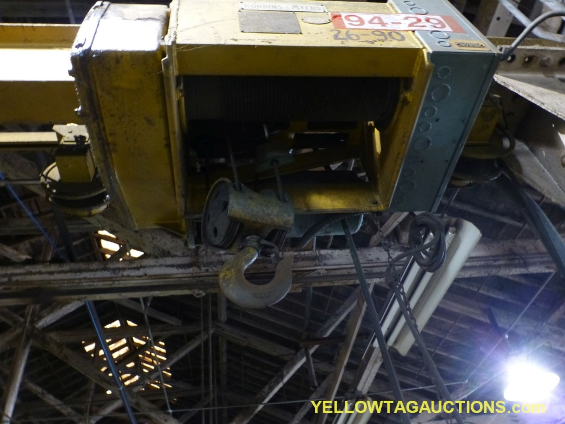 Gantry Free Standing 3 Ton Crane w/Robbins & Myers Chain Hoist - Image 5 of 6