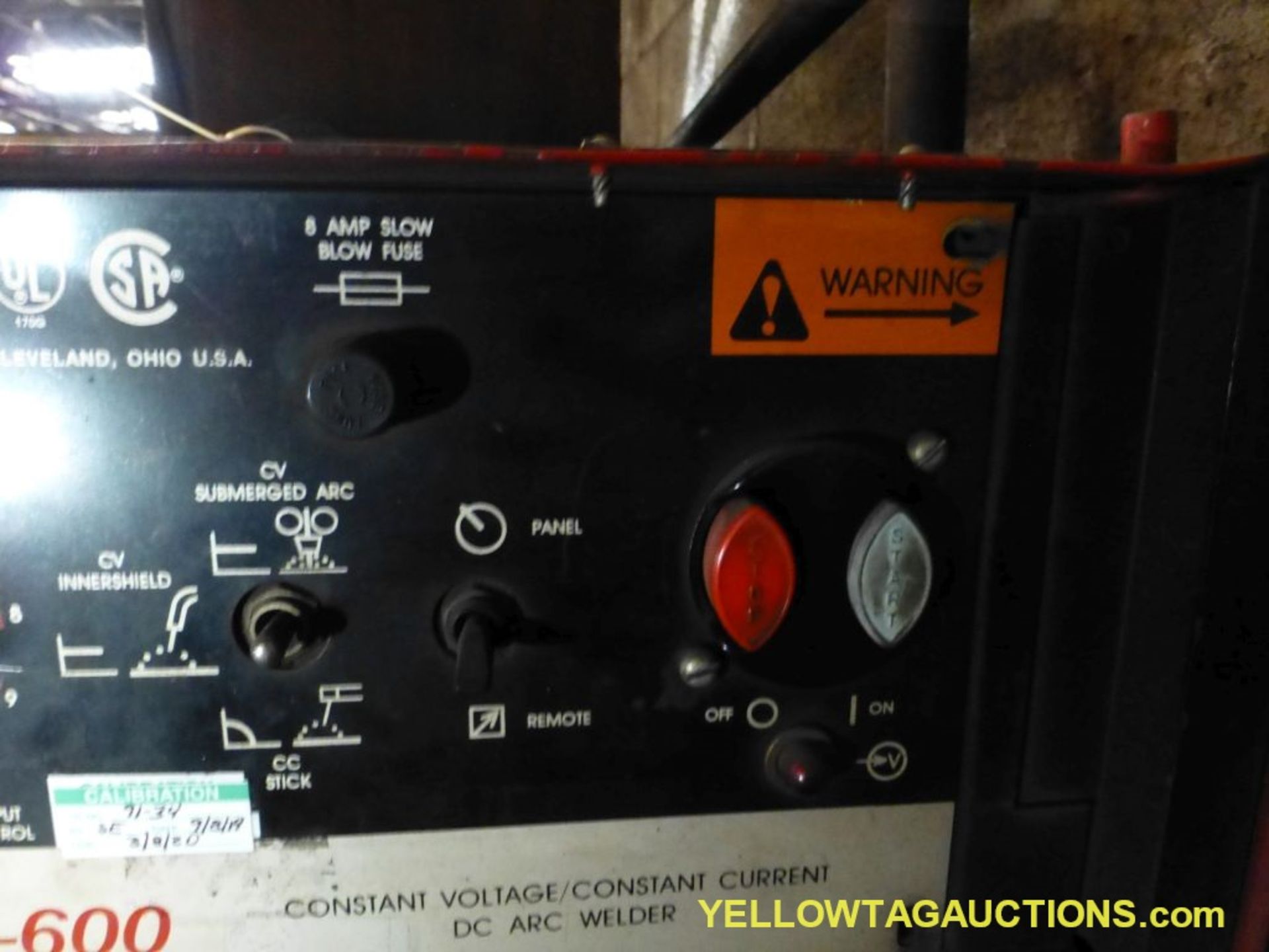 Lincoln Electric Ideal Arc DC-600 Welder | Includes: Multiprocess Switch and LN-9 Wire Feeder - Image 6 of 14