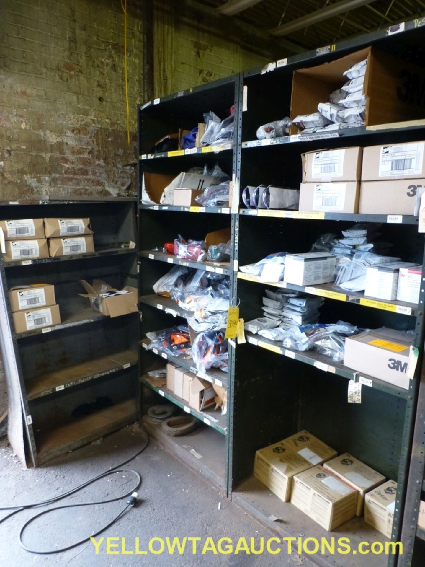 Shelves w/Drawers and Contents | Includes:; N-95 Resperator; Organic Vapor Cartridge; High Effecienc