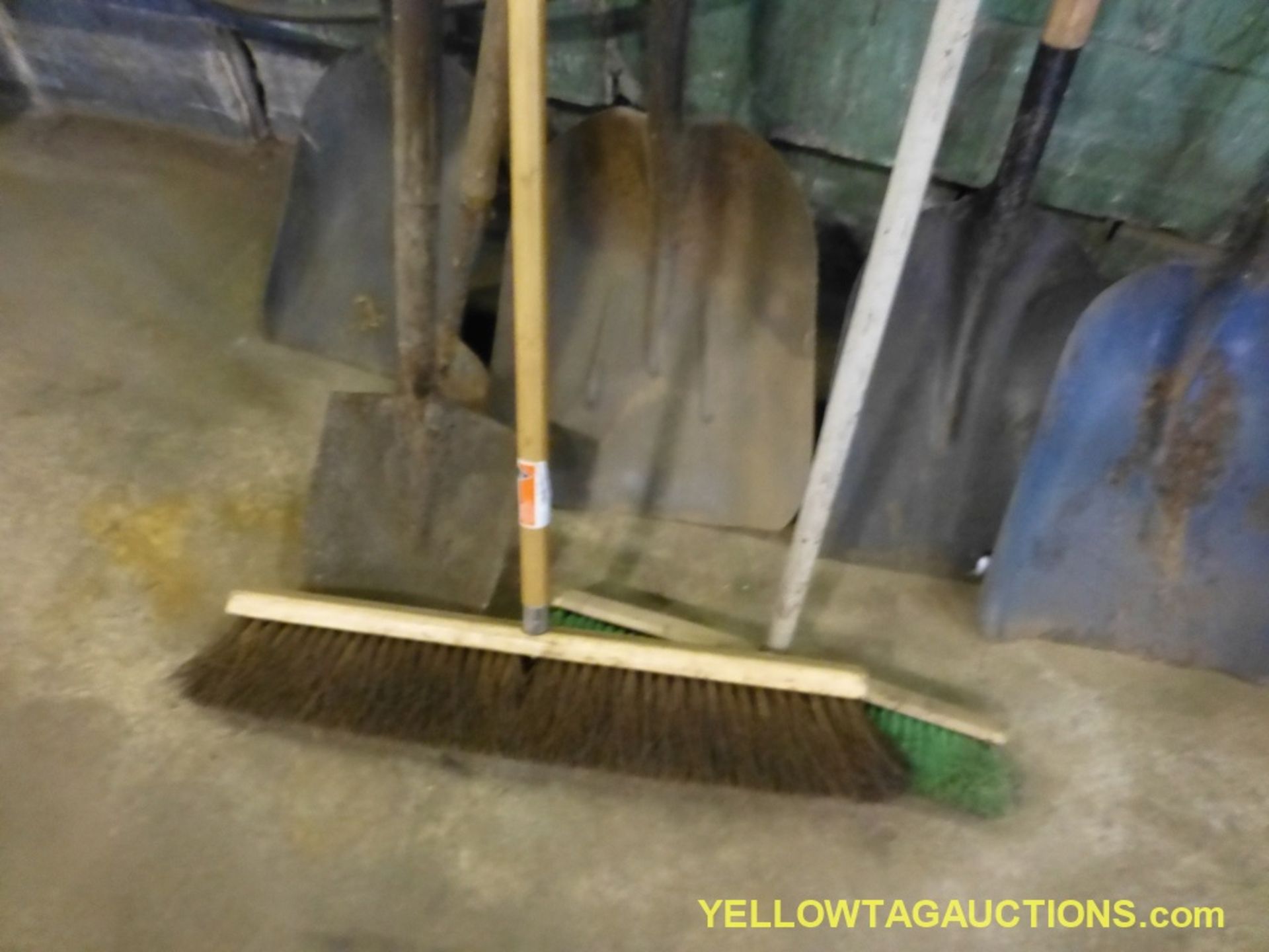 Lot of Assorted Shovel and Push Broom - Image 4 of 5