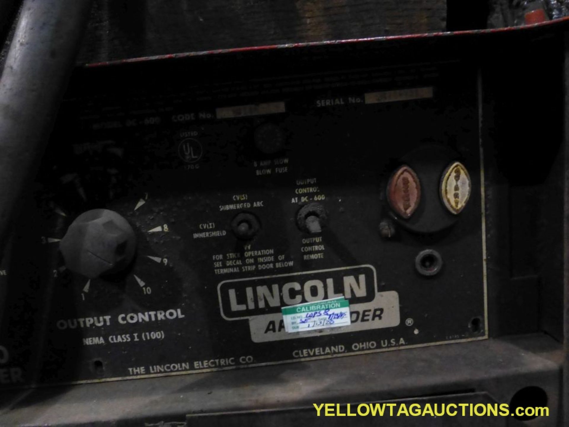 Lincoln Electric Ideal Arc DC-600 Welder | Includes: Multiprocess Switch & LN-9 Wire Feeder - Image 6 of 14