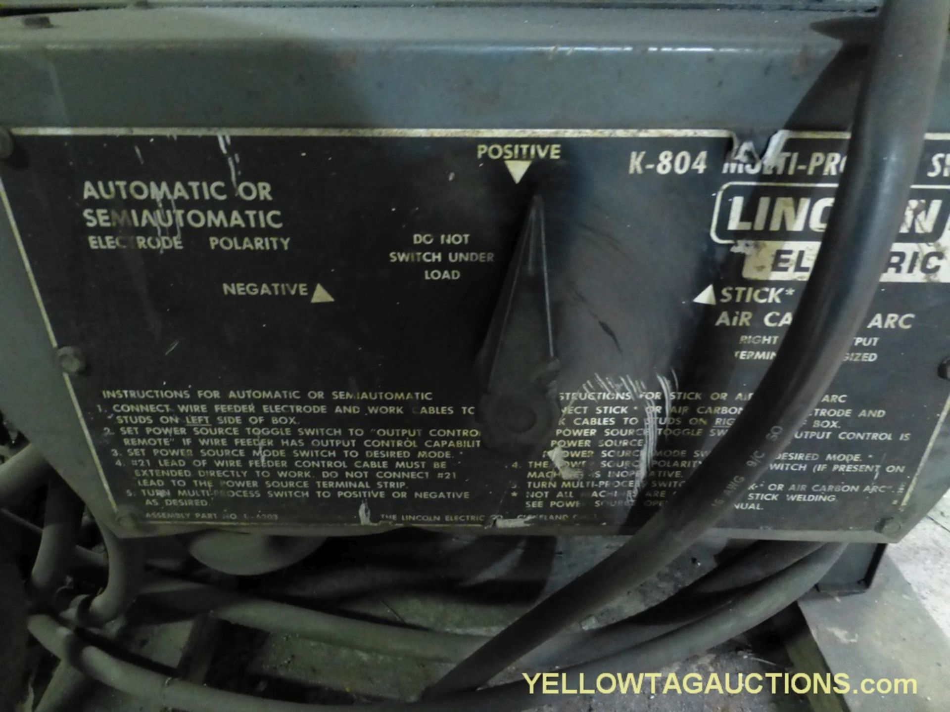 Lincoln DC-600 Welder w/LN-7 Wire Feeder - Image 9 of 12