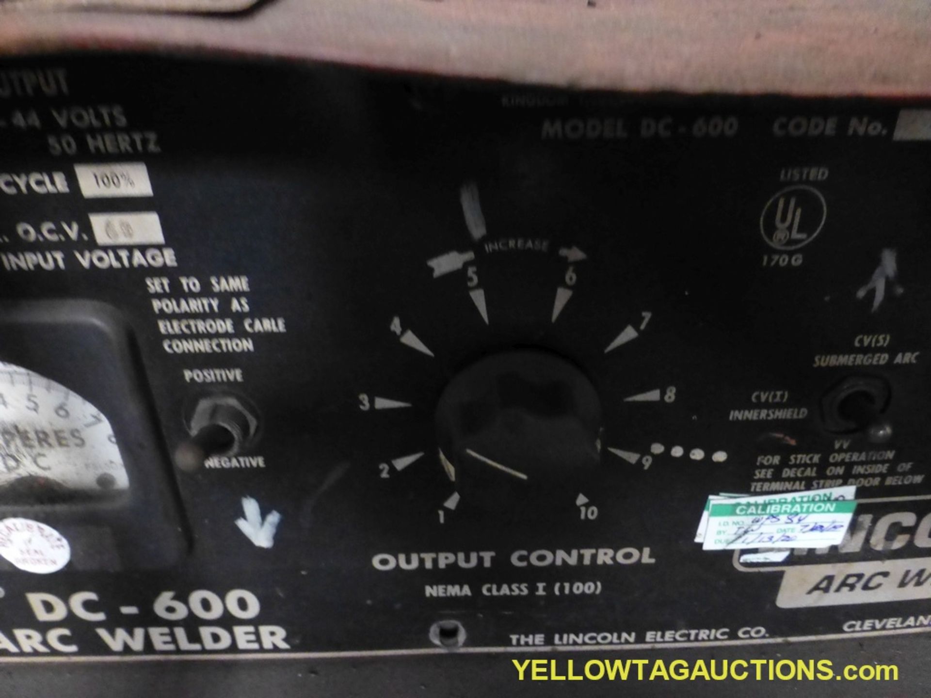 Lot of (2) Lincoln Electric Components | (1) Ideal Arc DC 600 Arc Welder Model No. DC600, Code No. 9 - Image 5 of 14