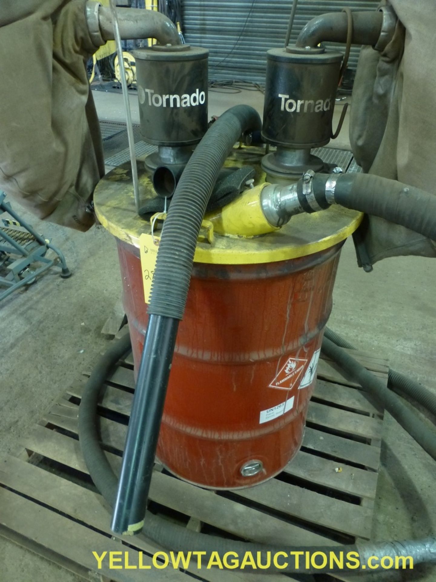 Tornado Pneumatic Dual Wet/Dry Jumbo Air Vacuum Cleaner | Model No. 98694; Includes: 55-Gallon Drum - Image 2 of 8