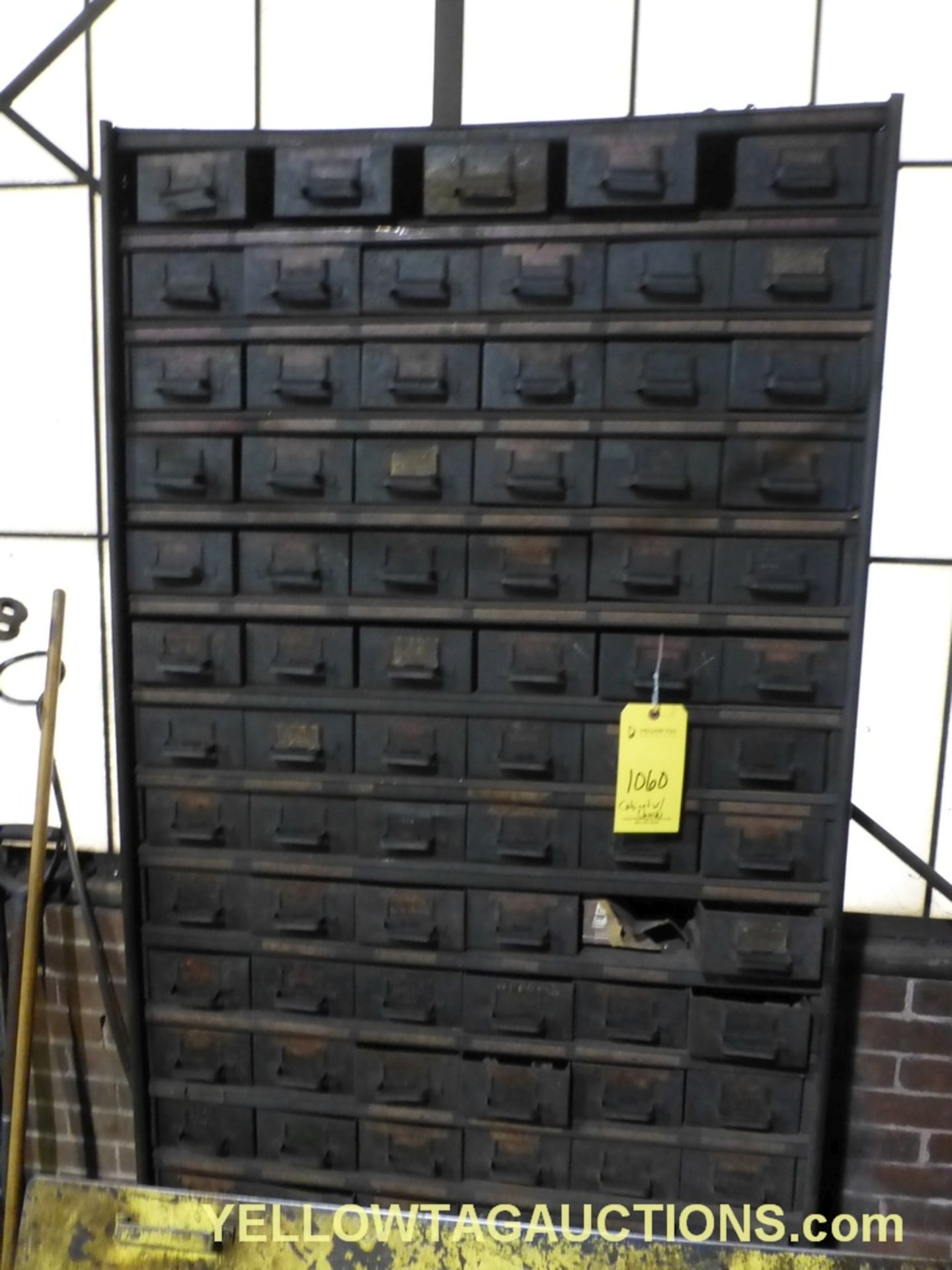 Cabinet w/Contents and Lathe Chucks