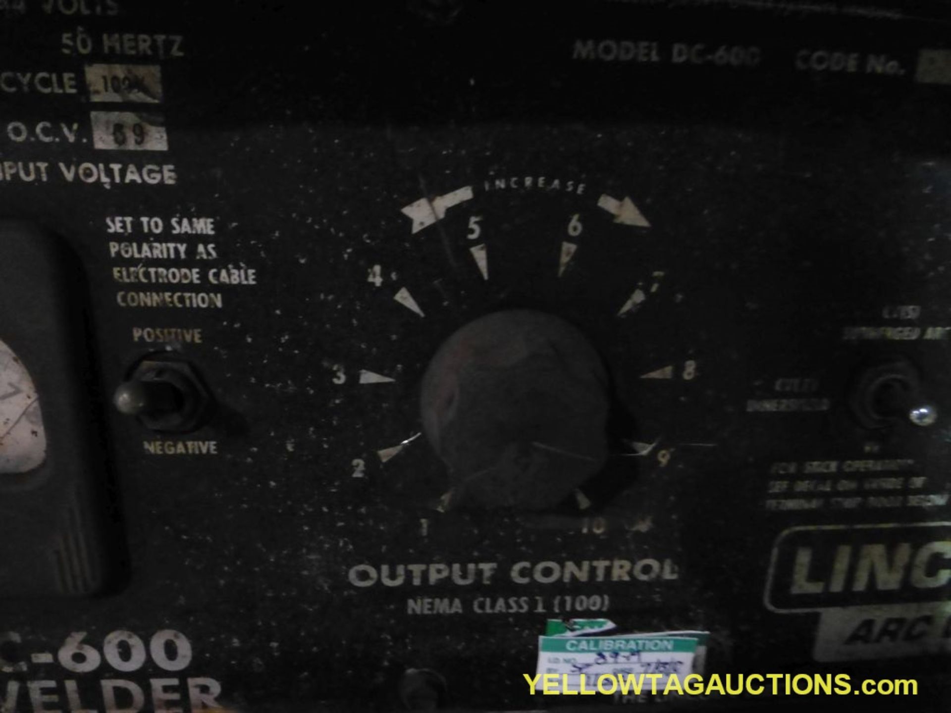 Lincoln Electric Ideal Arc DC-600 Welder | Includes: Multiprocess Switch & Lincoln Wire Feeder LN-9 - Image 5 of 17