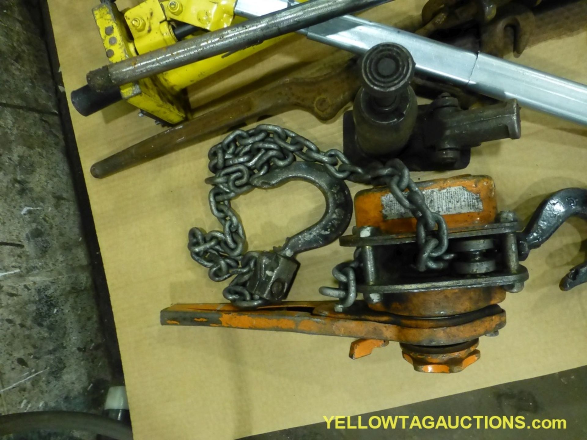 Lot of Assorted Components | Includes:; Lever Hoist; Hydraulic Pumps - Image 3 of 5