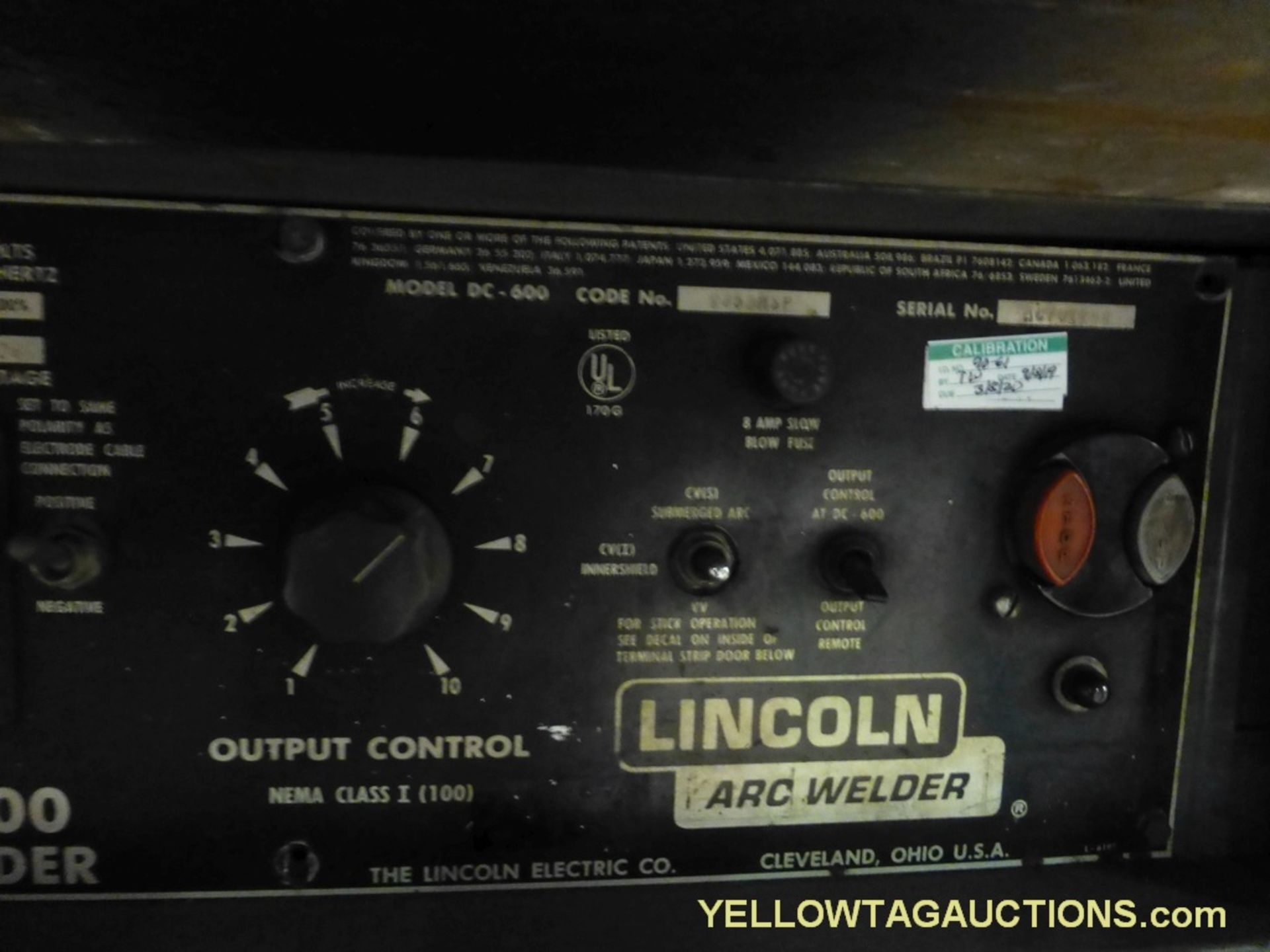 Lincoln DC-600 Welder w/LN-7 Wire Feeder - Image 8 of 12
