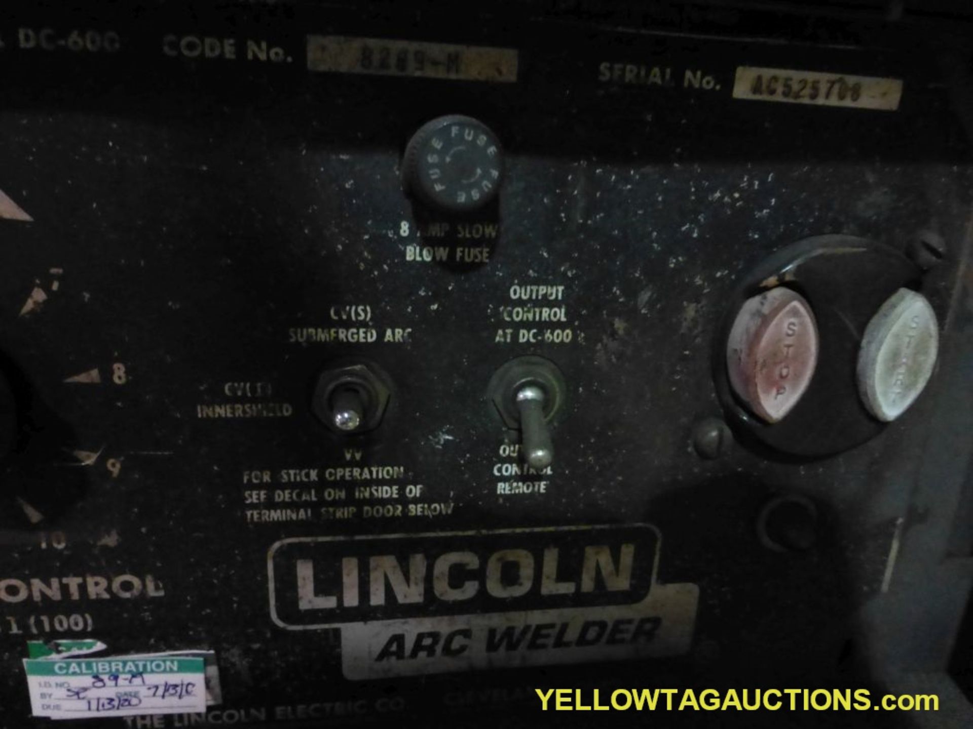 Lincoln Electric Ideal Arc DC-600 Welder | Includes: Multiprocess Switch & Lincoln Wire Feeder LN-9 - Image 6 of 17