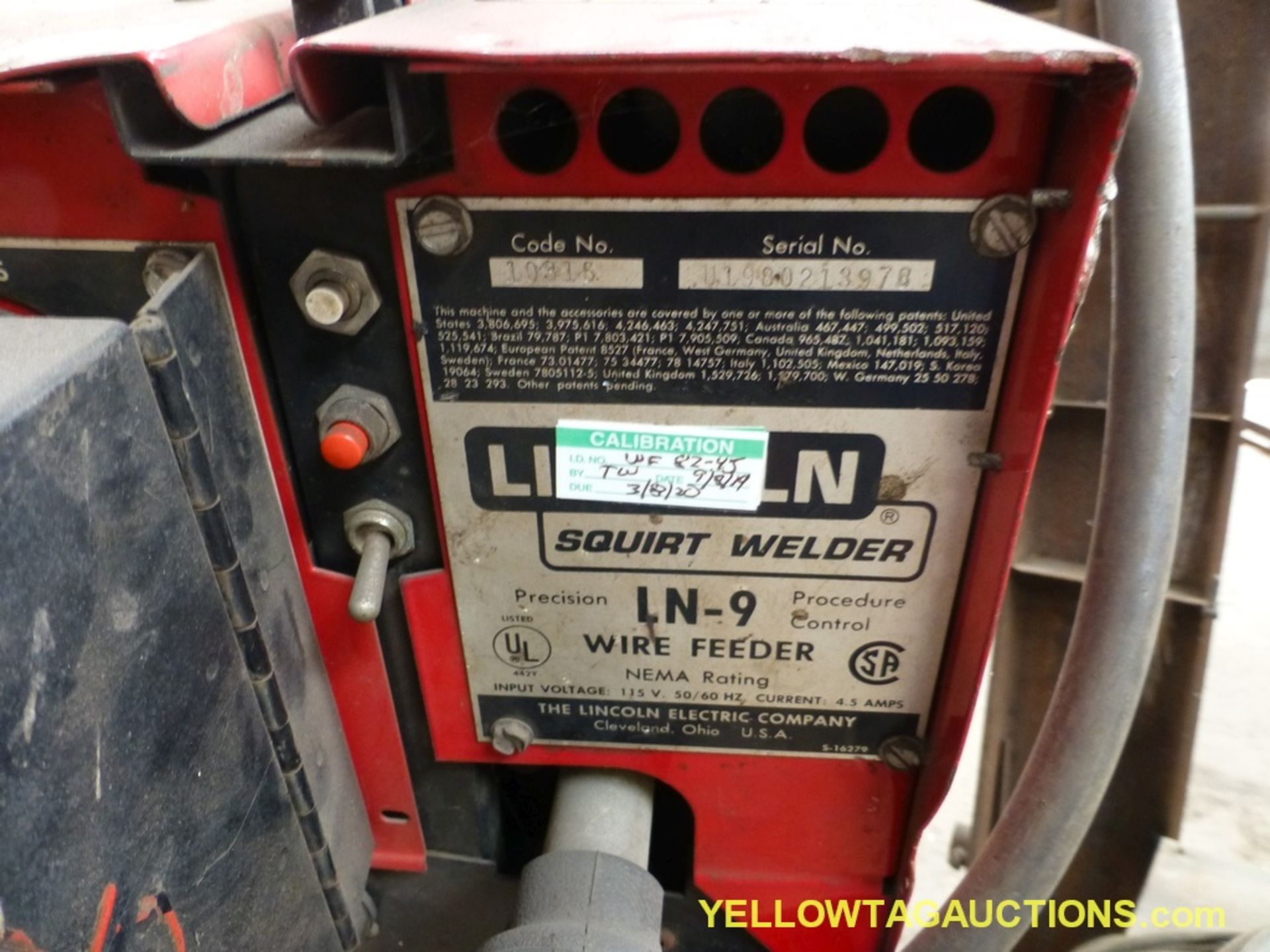 Lot of (2) Lincoln Welding Components | (1) Lincoln Arc Welder Ideal Arc DC 600 Welder Model No. DC6 - Image 9 of 11