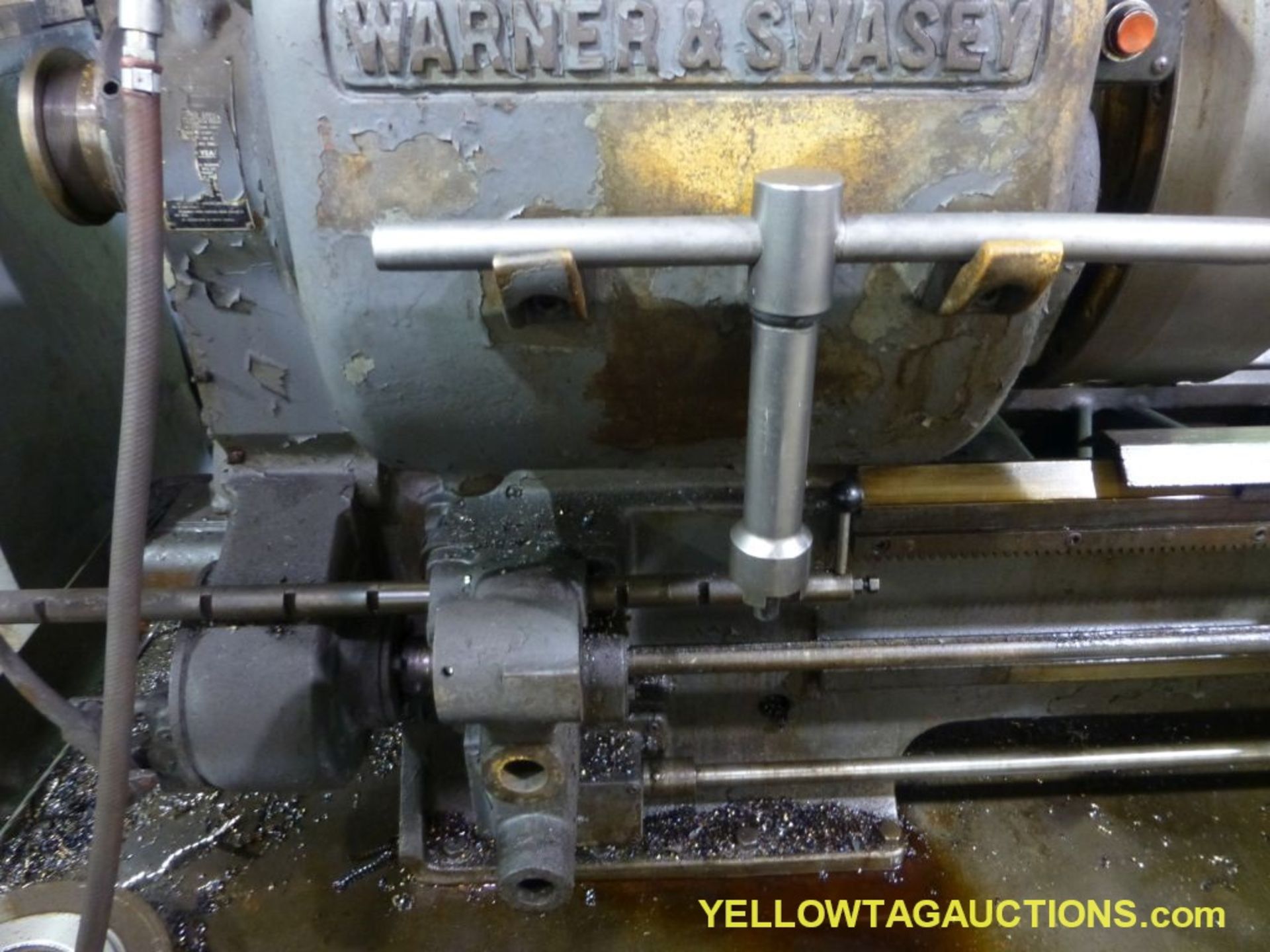 Warner & Swasey 3A Turret Lathe 20" 3 Jaw Chuck | Lot 11; M-1950; Serial No. 1270480 - Image 9 of 21