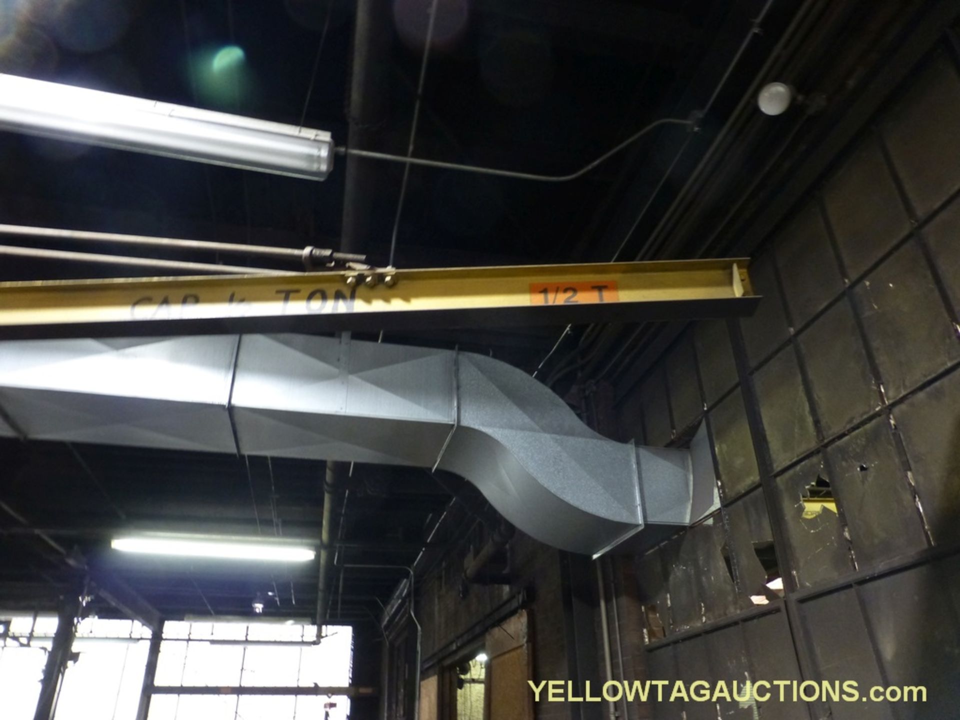 1/2 Ton Jib Crane w/Coffing Electric Hoist - Image 2 of 5