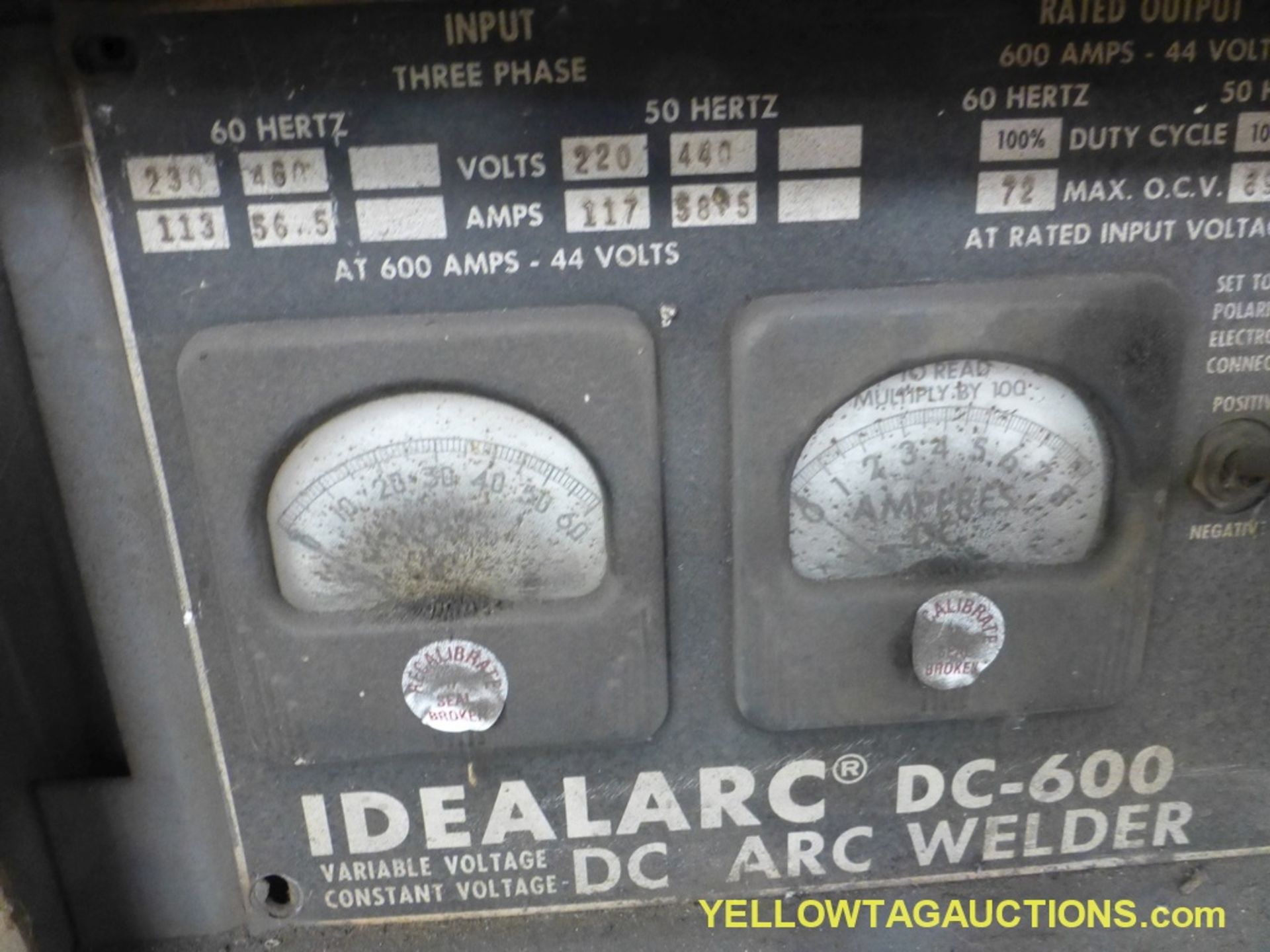 Lot of (2) Lincoln Welding Components | (1) Lincoln Arc Welder Ideal Arc DC 600 Welder Model No. DC6 - Image 3 of 11