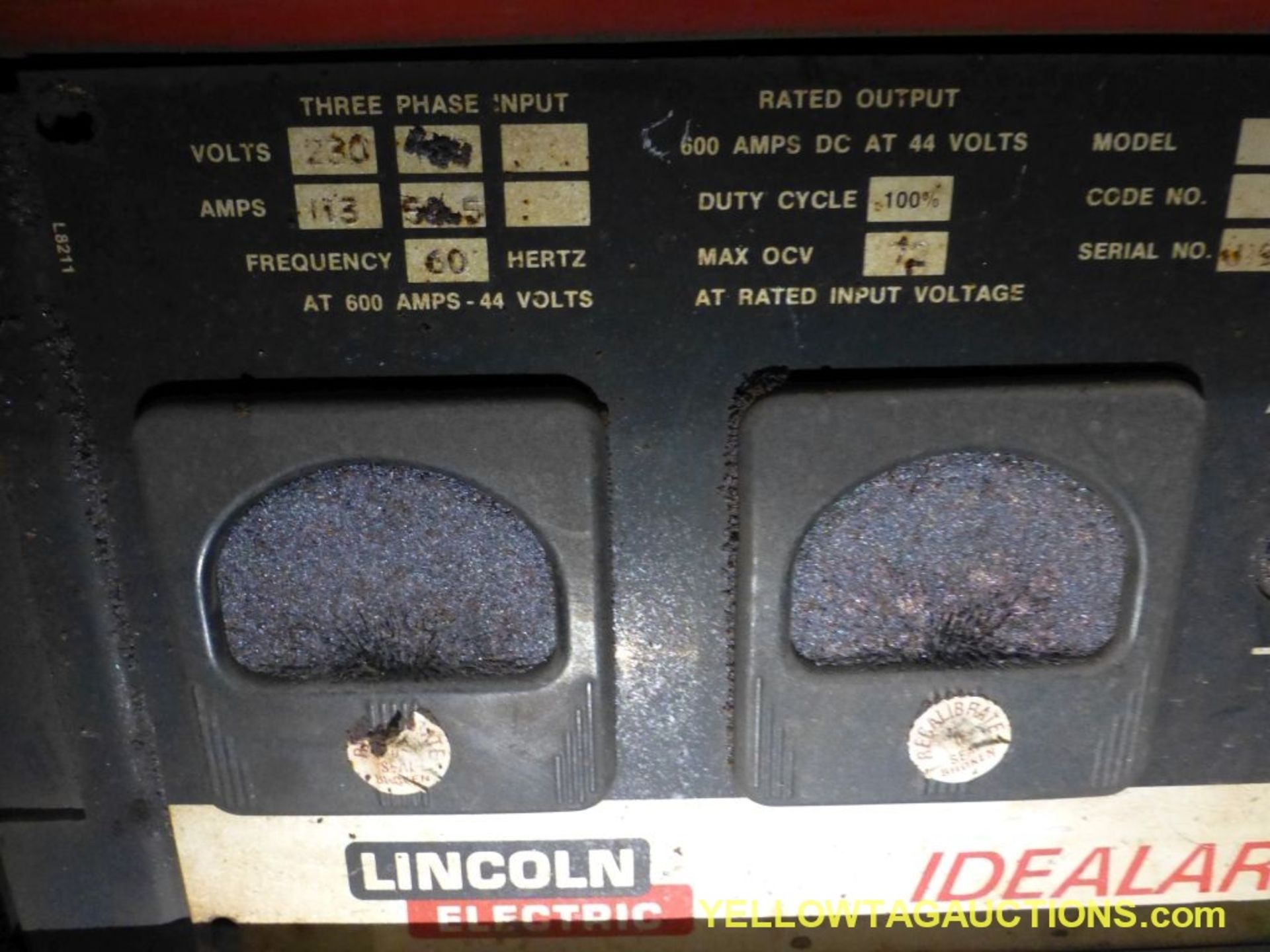 Lincoln Electric Ideal Arc DC-600 Welder | Includes: Multiprocess Switch & LN-9 Wire Feeder - Image 4 of 17