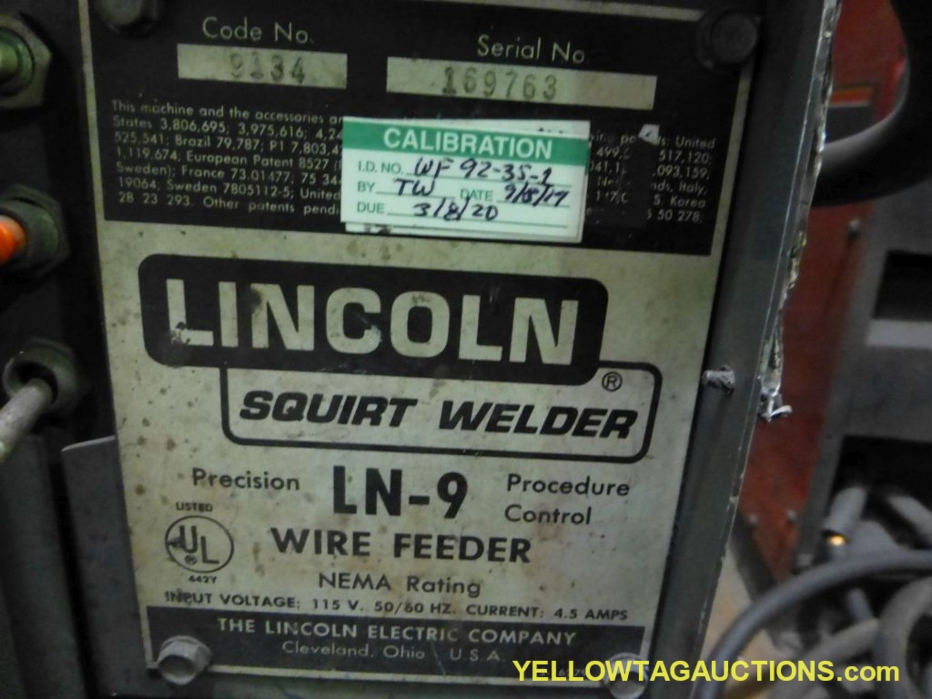 Lincoln LN-9 Wire Feeder - Image 6 of 6