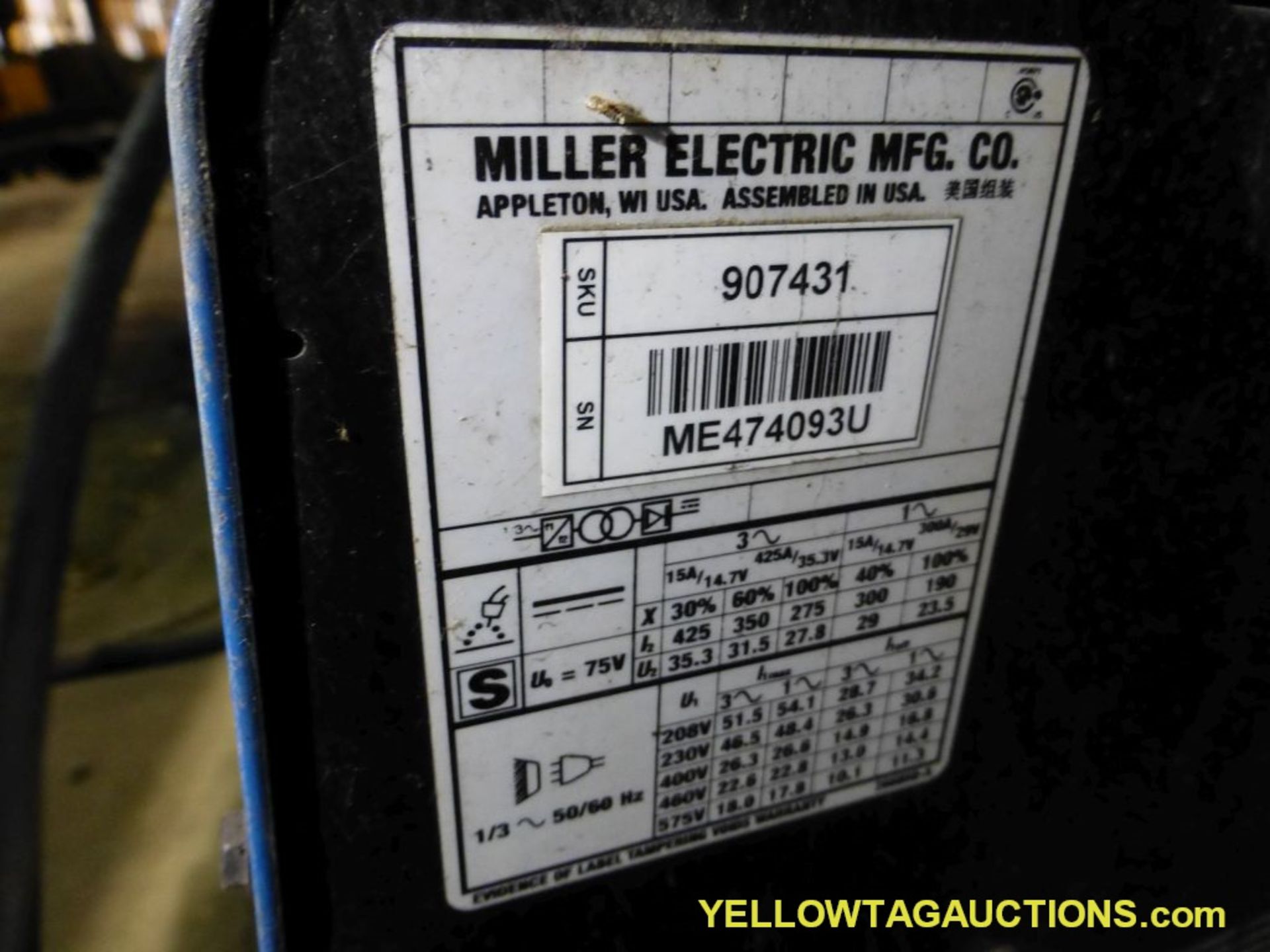Miller Autolite Invision 352 MPA Plasma Cutter - Image 9 of 9