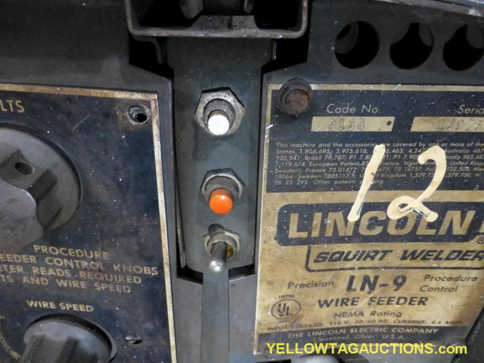 Lincoln Electric Ideal Arc DC-600 Welder | Includes: Multiprocess Switch & LN-9 Wire Feeder - Image 13 of 17