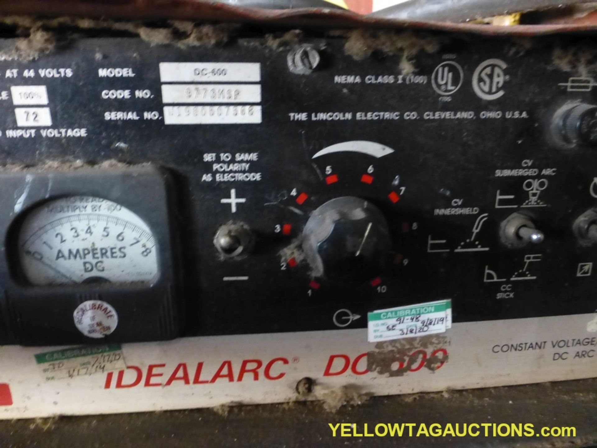 Lincoln Electric Ideal Arc DC 600 Welder with Wire Feeder - Image 5 of 14