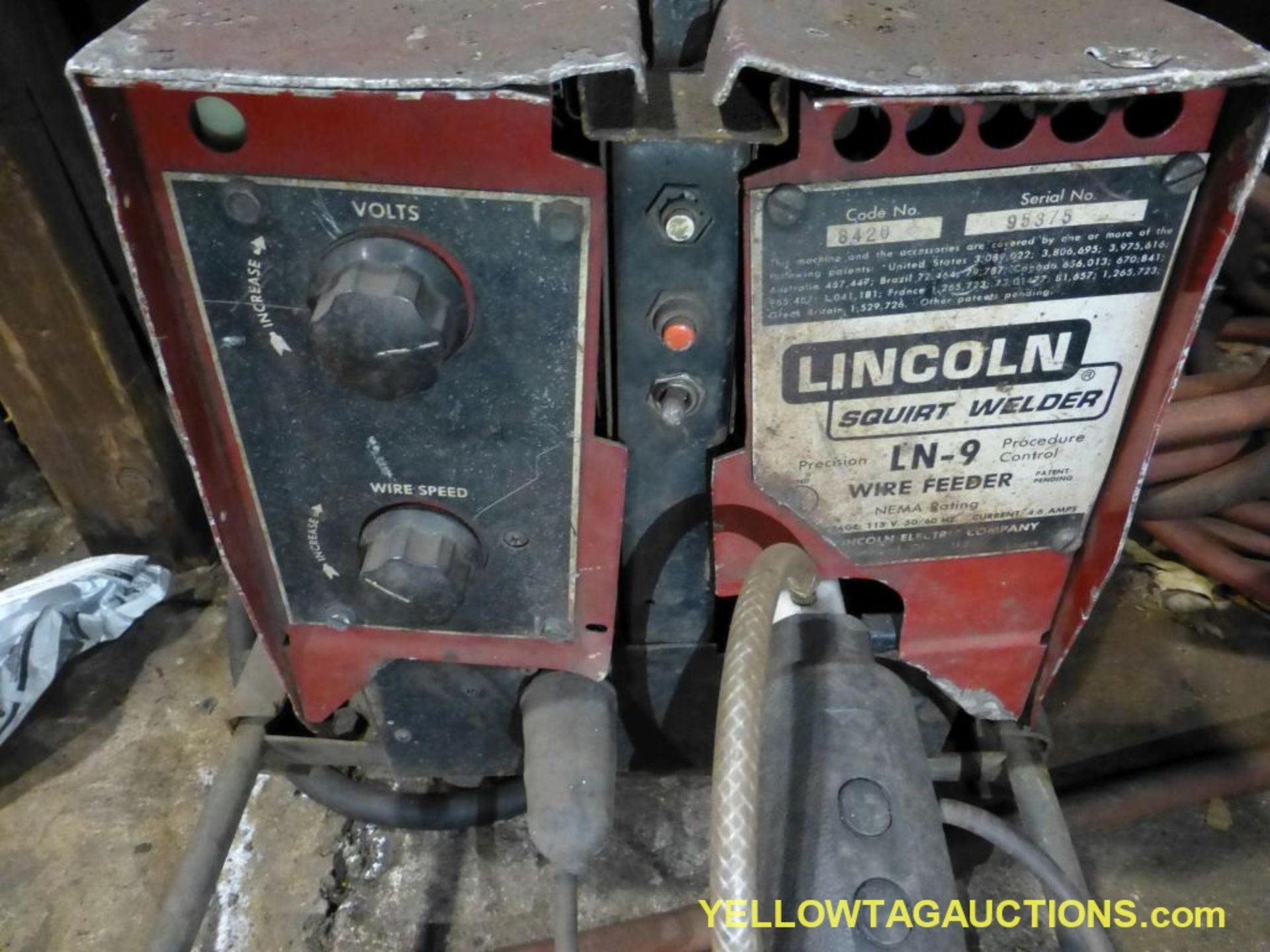 Lincoln Electric Ideal Arc DC-600 Welder | Includes: Multiprocess Switch & LN-9 Wire Feeder - Image 10 of 14