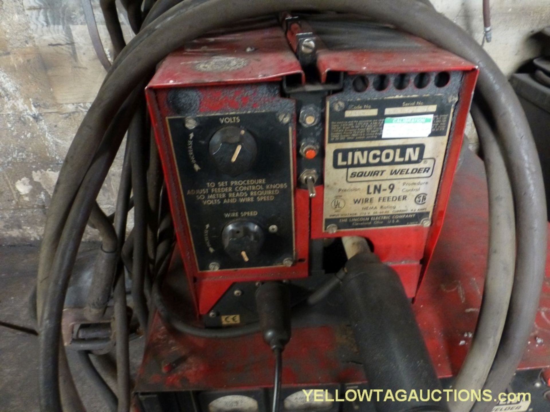 Lincoln DC-600 Welder w/LN-9 Wire Feeder - Image 10 of 14