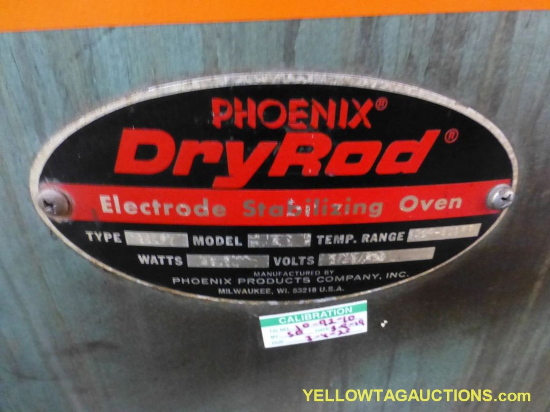 Phoenix Dry Rod Electrode Stabilizing Oven | Model: 3; 480 VAC; 3000W; Temperature Range: 100-450F - Image 6 of 8