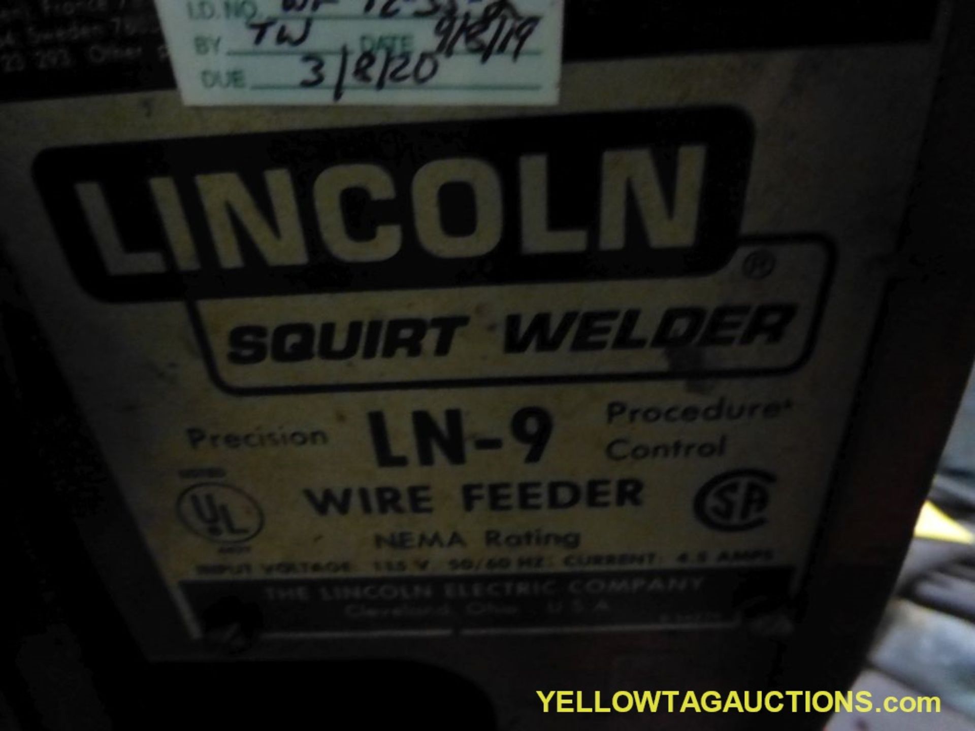 Lincoln DC-600 Welder w/LN-9 Wire Feeder - Image 7 of 8