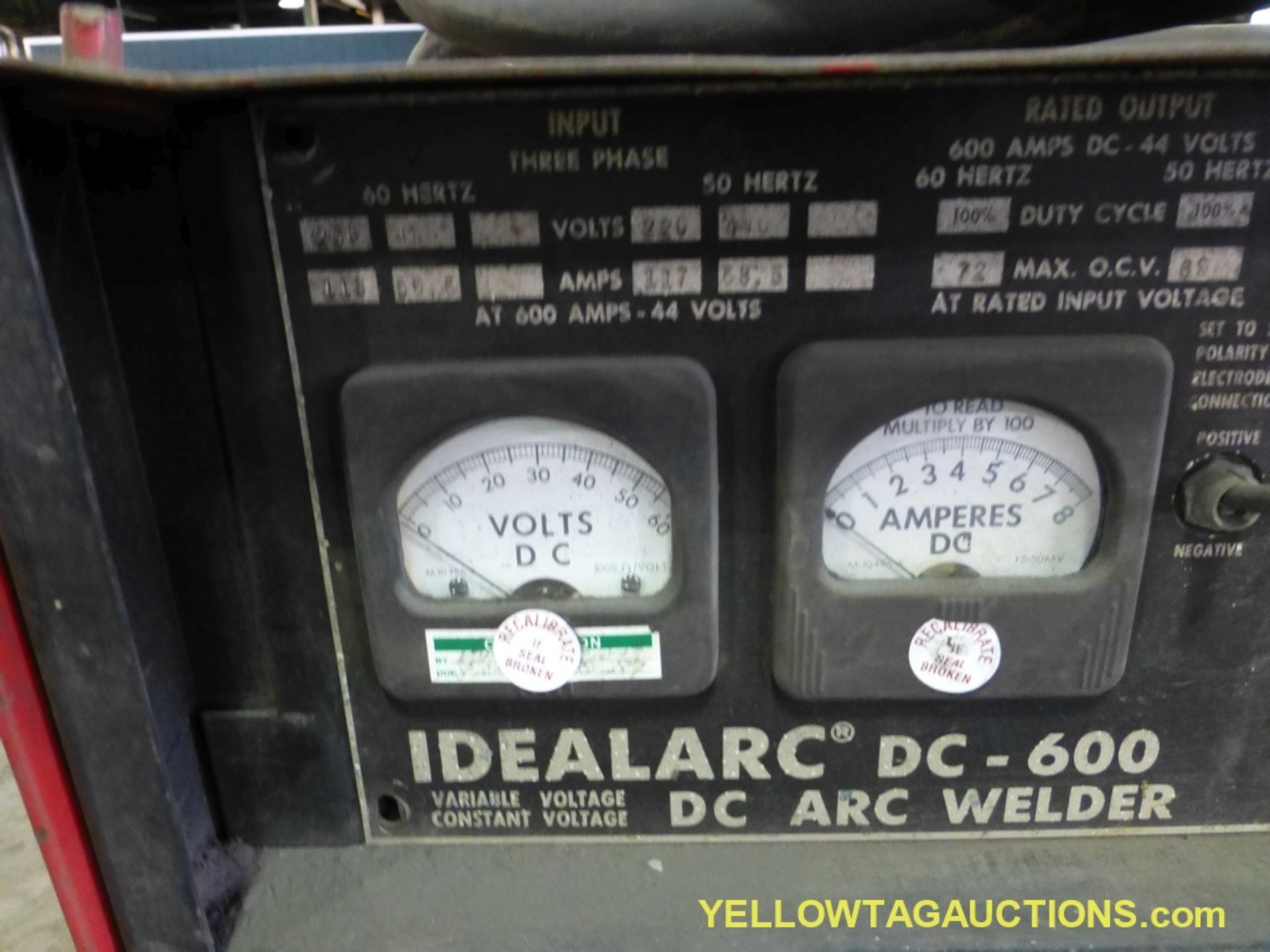 Lot of (2) Lincoln Welders | (1) Ideal Arc DC 600 Welder; (1) Ideal Arc DC 400 Welder - Image 3 of 12