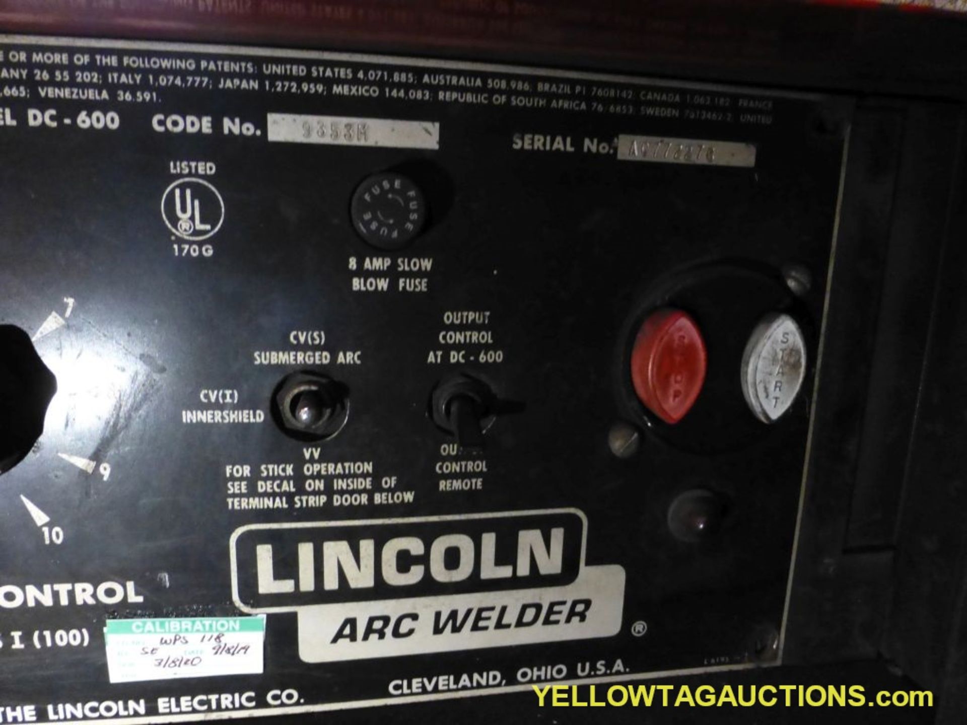 Lincoln Idea Arc DC-600 Welder | Includes: K-804 Multiprocess Switch w/Lincoln Squirt LN-9 Wire Feed - Image 5 of 9