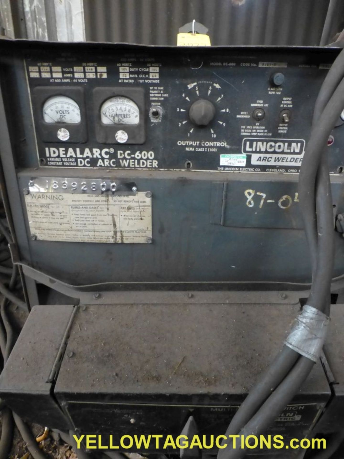 Lincoln Arc DC-600 Welder | Includes: Multiprocess Switch - Image 2 of 11