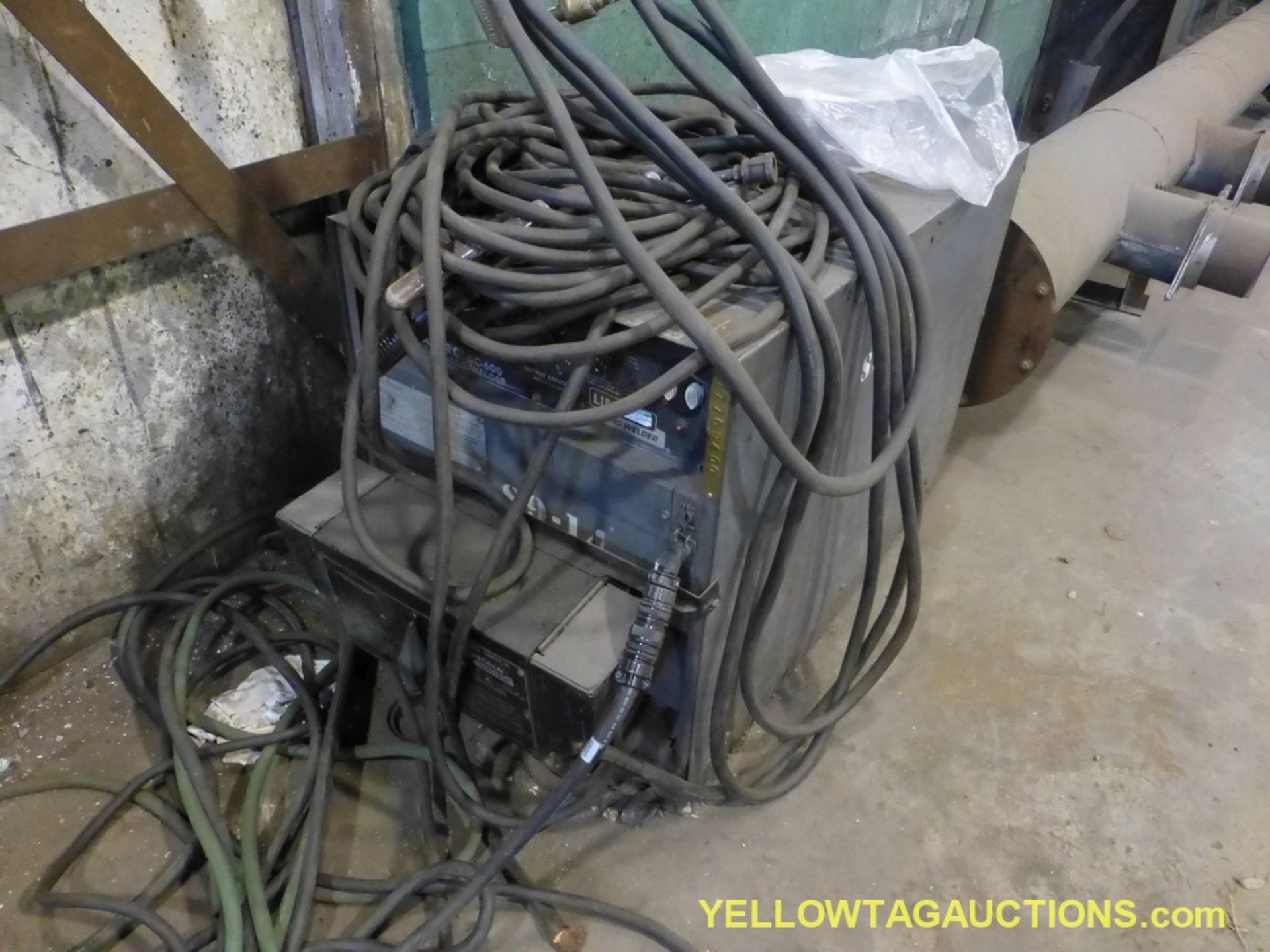 Lot of (2) Lincoln Components | (1) Ideal Arc DC 600 Welder; (1) Electric LN-9 GMA Wire Feeder