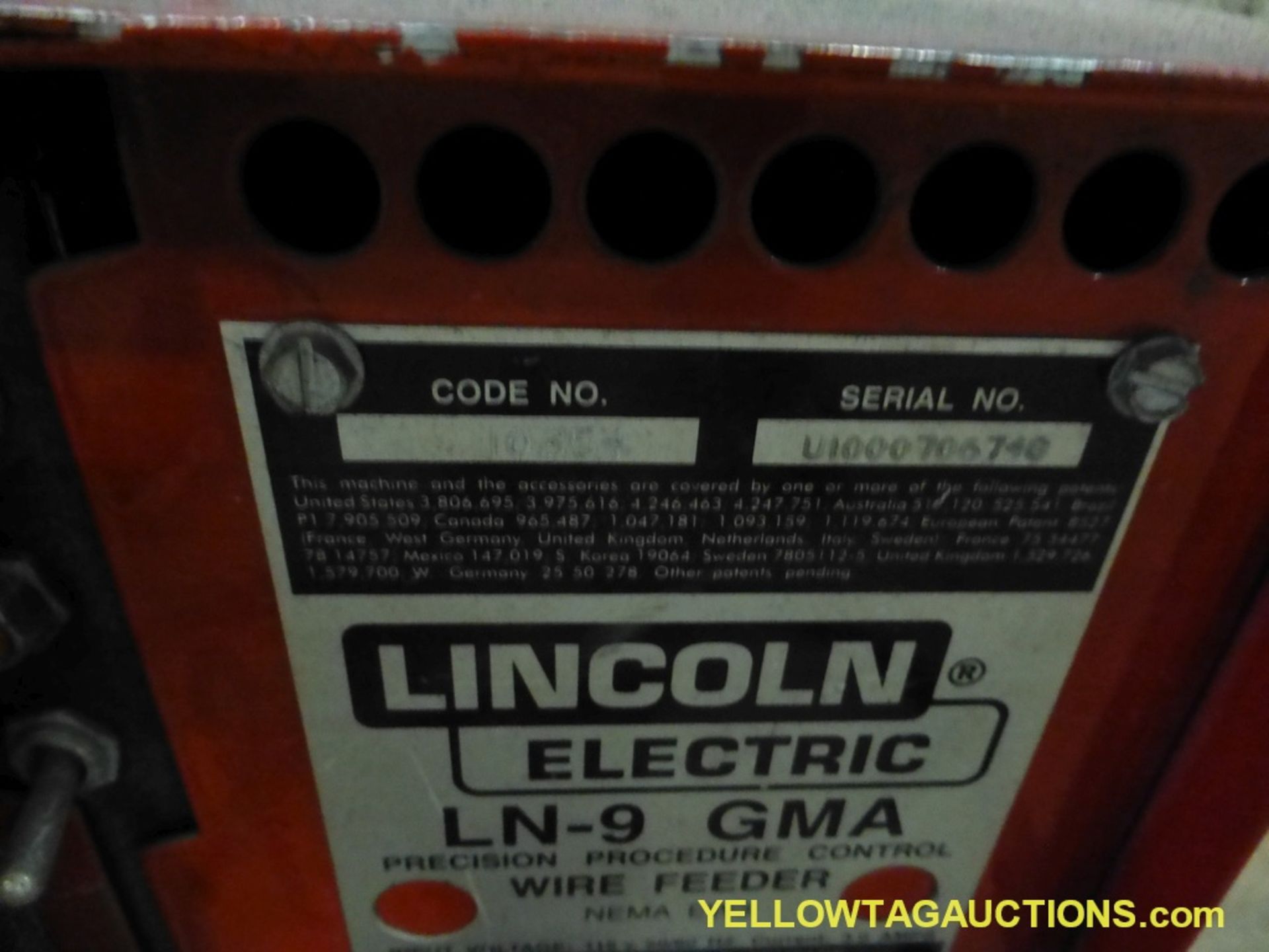 Lot of (2) Lincoln Components | (1) Ideal Arc DC 600 Welder; (1) Electric LN-9 GMA Wire Feeder - Image 10 of 14