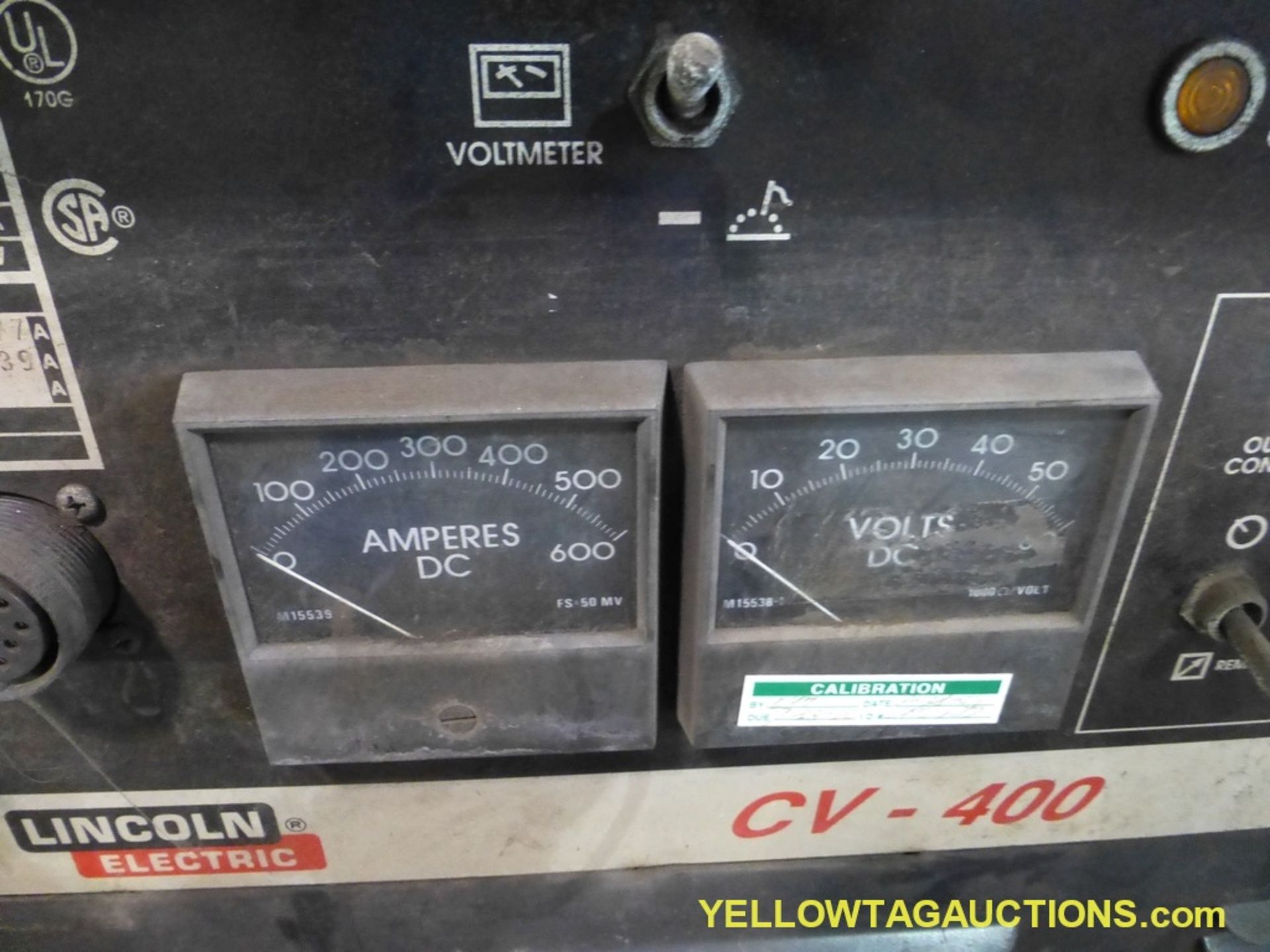 Lot of (2) Lincoln Electric CV-400 Welder | Model No. CV-400; Code: 10084M; 60A at 12V to 500A at 42 - Image 4 of 8