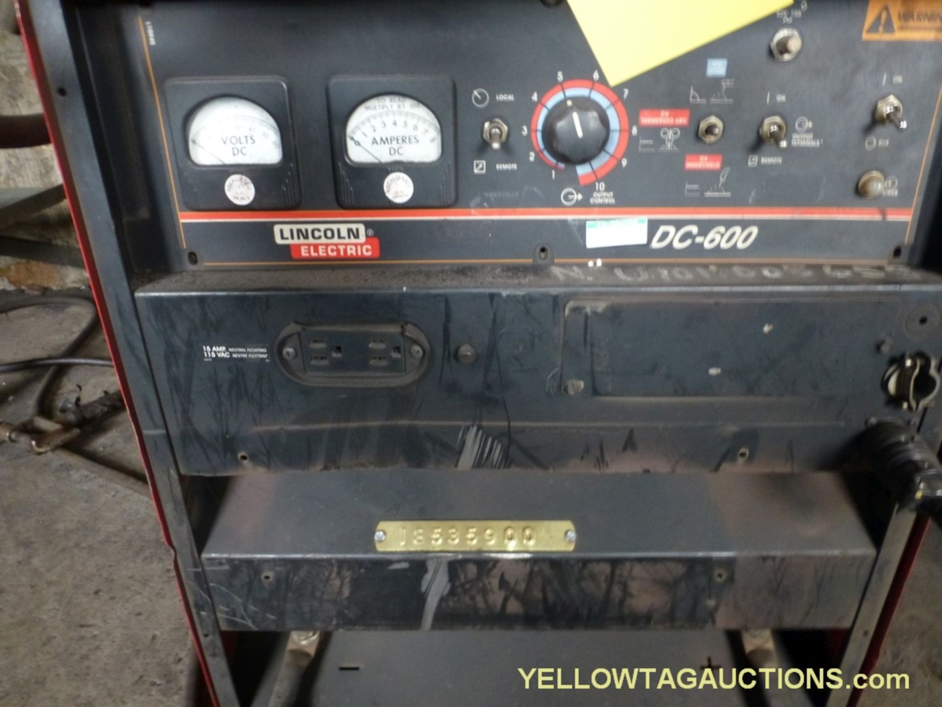 Lincoln DC-600 Welder w/LN-9 Wire Feeder - Image 3 of 12