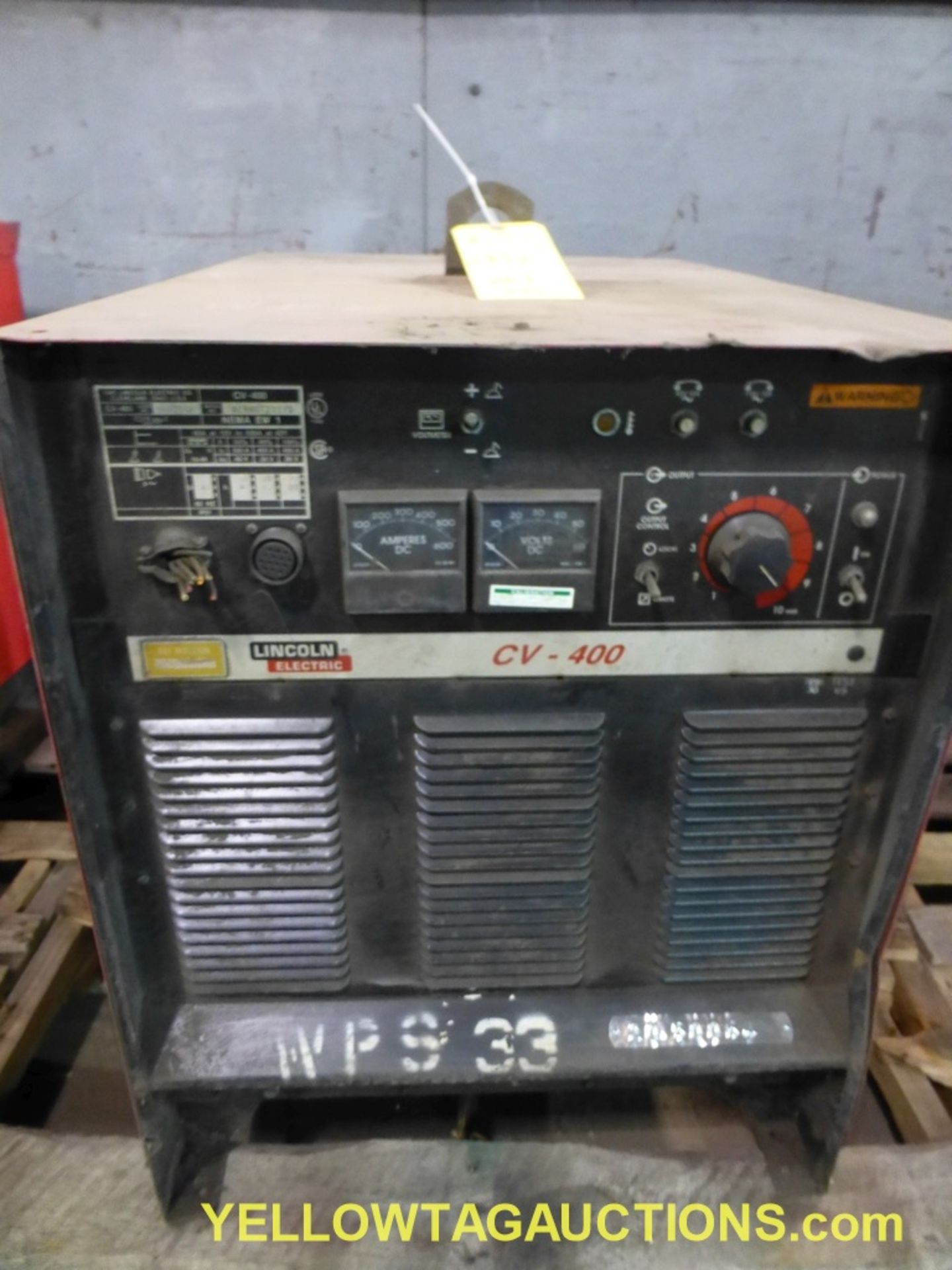 Lot of (2) Lincoln Electric CV-400 Welder | Model No. CV-400; Code: 10084M; 60A at 12V to 500A at 42 - Image 2 of 8