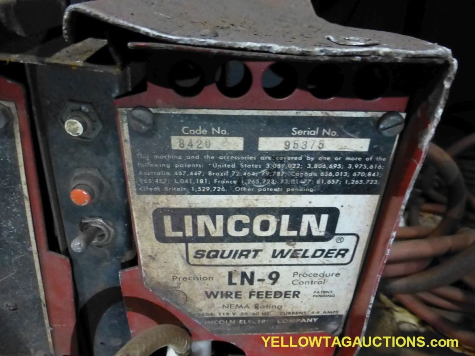 Lincoln Electric Ideal Arc DC-600 Welder | Includes: Multiprocess Switch & LN-9 Wire Feeder - Image 12 of 14