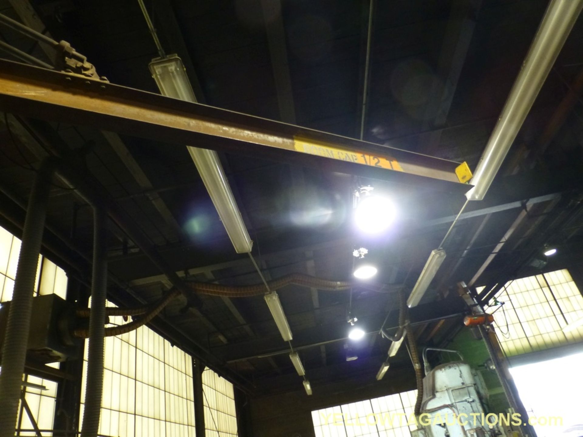 1/2 Ton Jib Crane w/Coffing Electric Hoist - Image 2 of 5