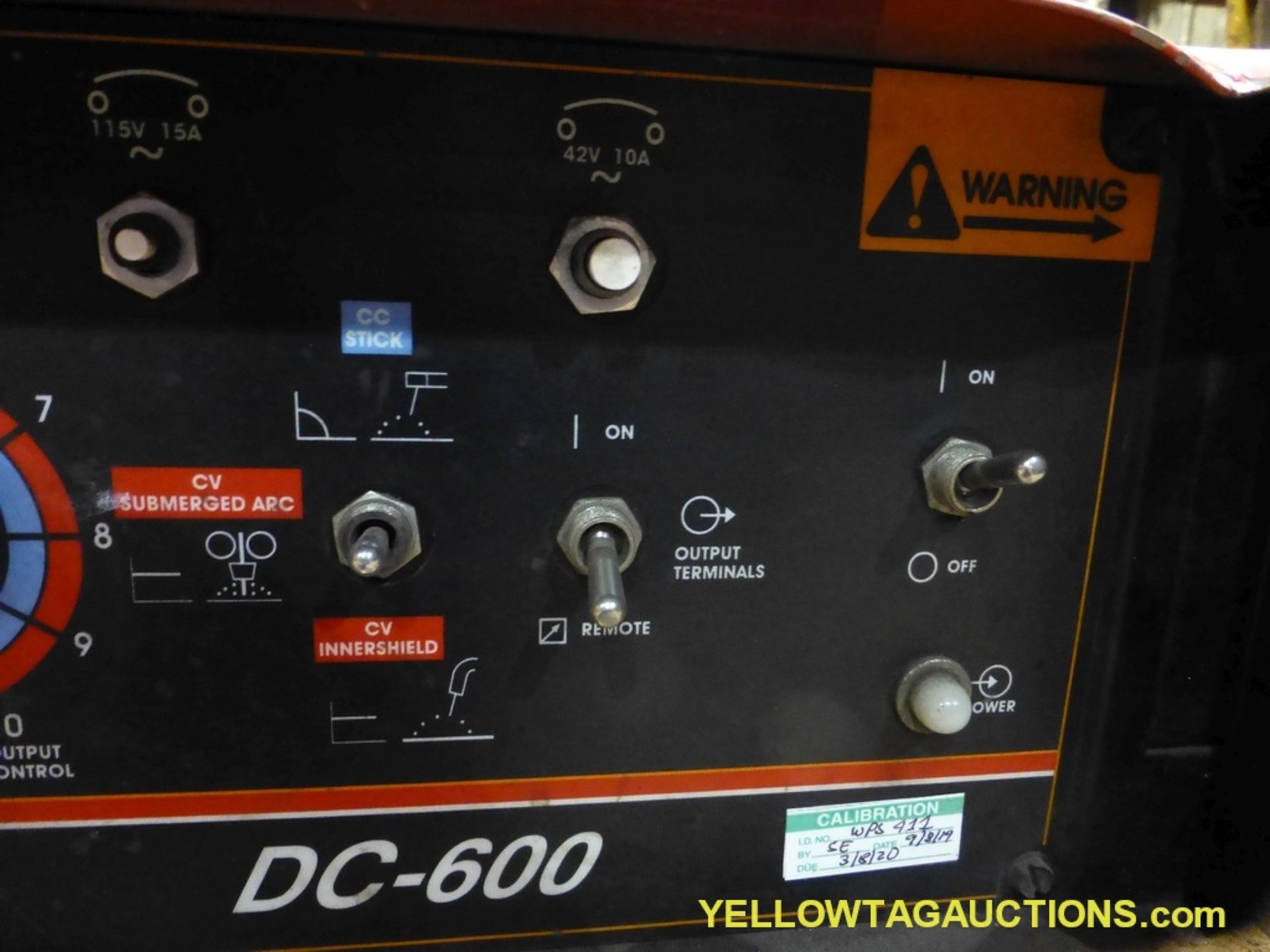 Lincoln Electric DC-600 Welder w/Multiprocess Switch | Includes: Lincoln Wire Feeder LN-9 - Image 5 of 8