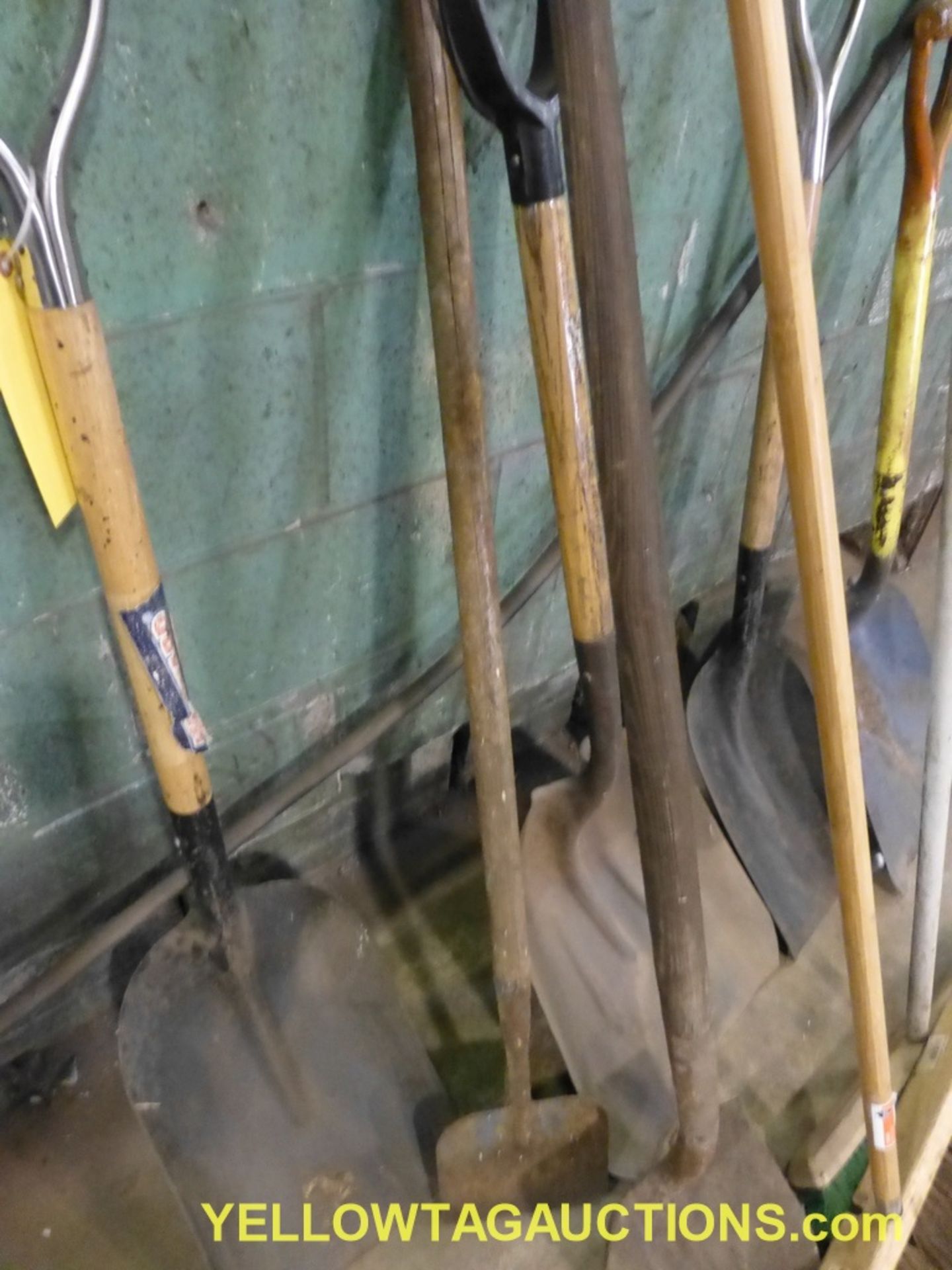 Lot of Assorted Shovel and Push Broom - Image 3 of 5