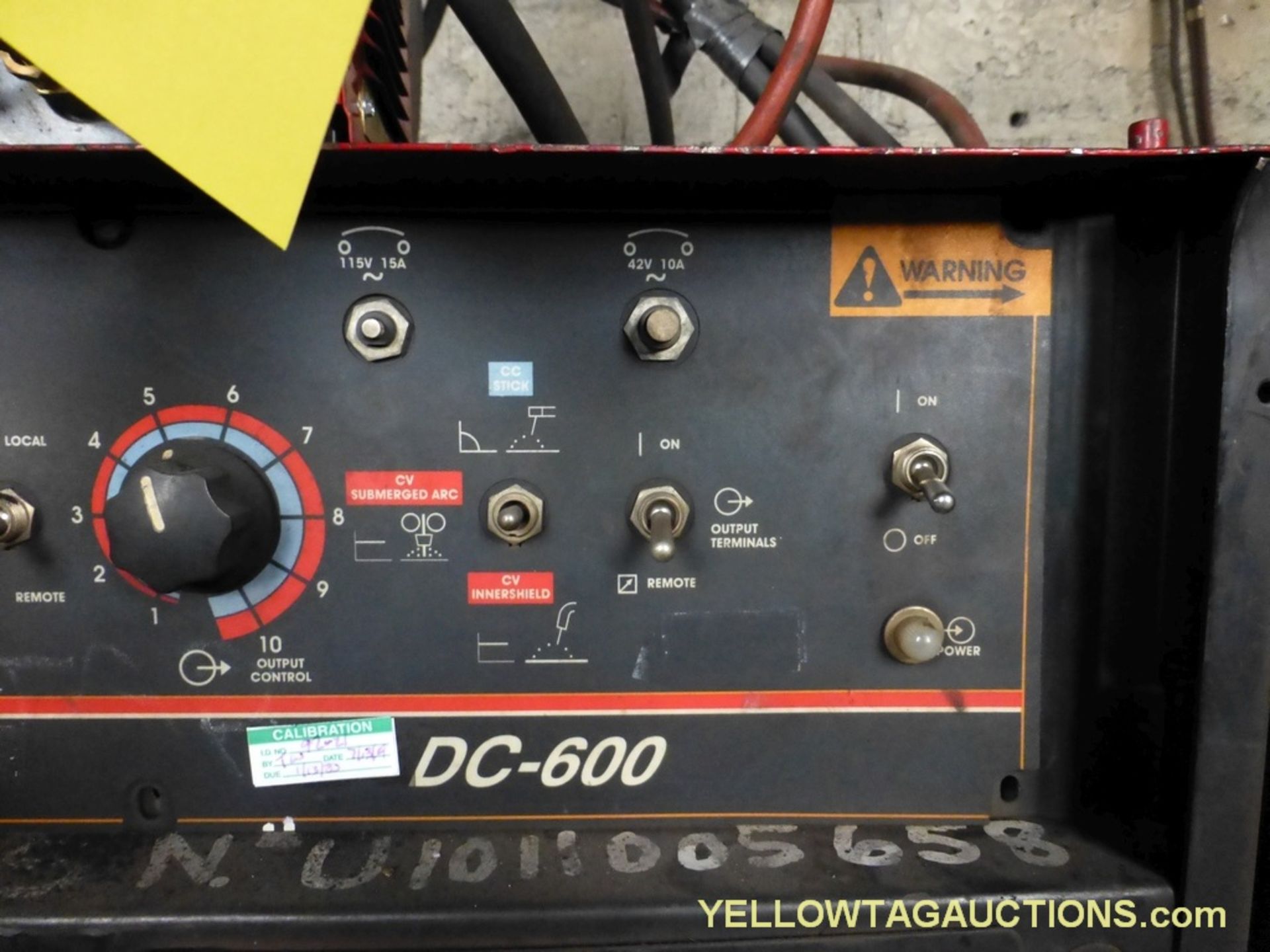 Lincoln DC-600 Welder w/LN-9 Wire Feeder - Image 7 of 12