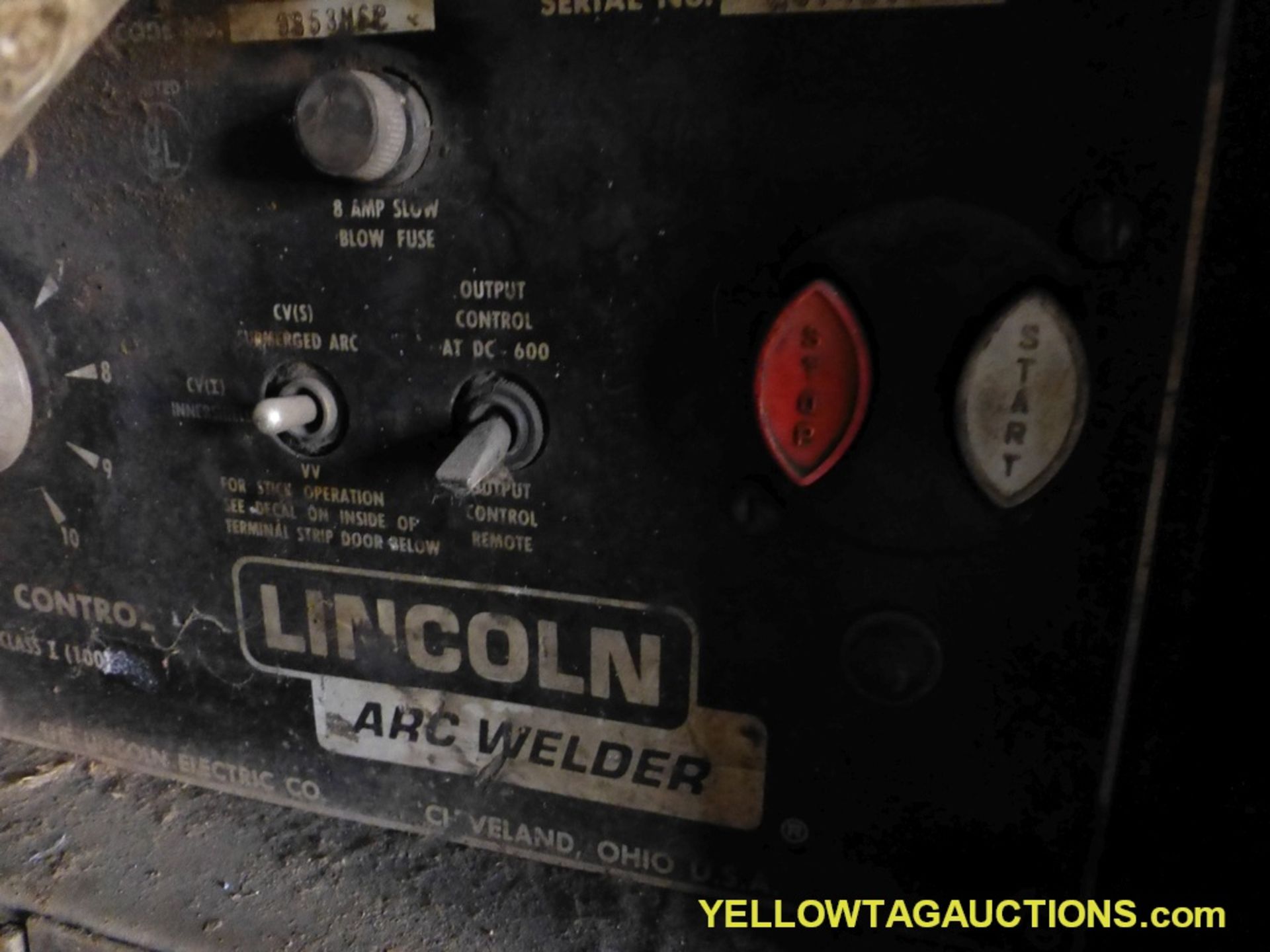 Lot of (2) Lincoln Electric Components | (1) Ideal Arc DC 600 Arc Welder Model No. DC-600; (1) Wire - Image 8 of 8