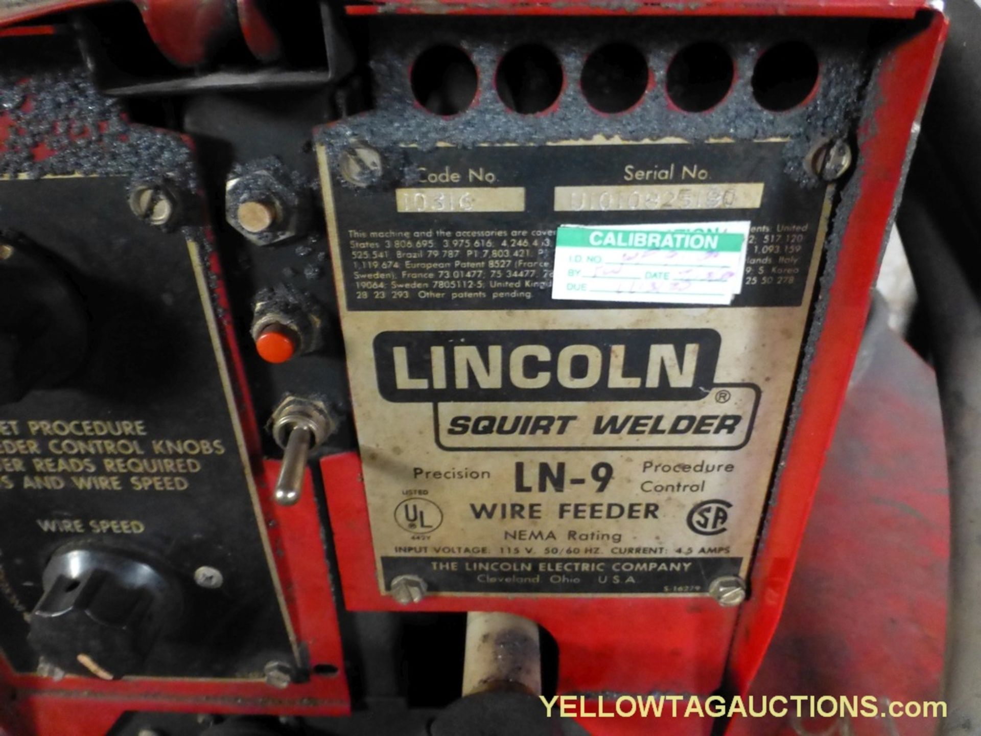 Lincoln DC-600 Welder w/LN-9 Wire Feeder - Image 11 of 14