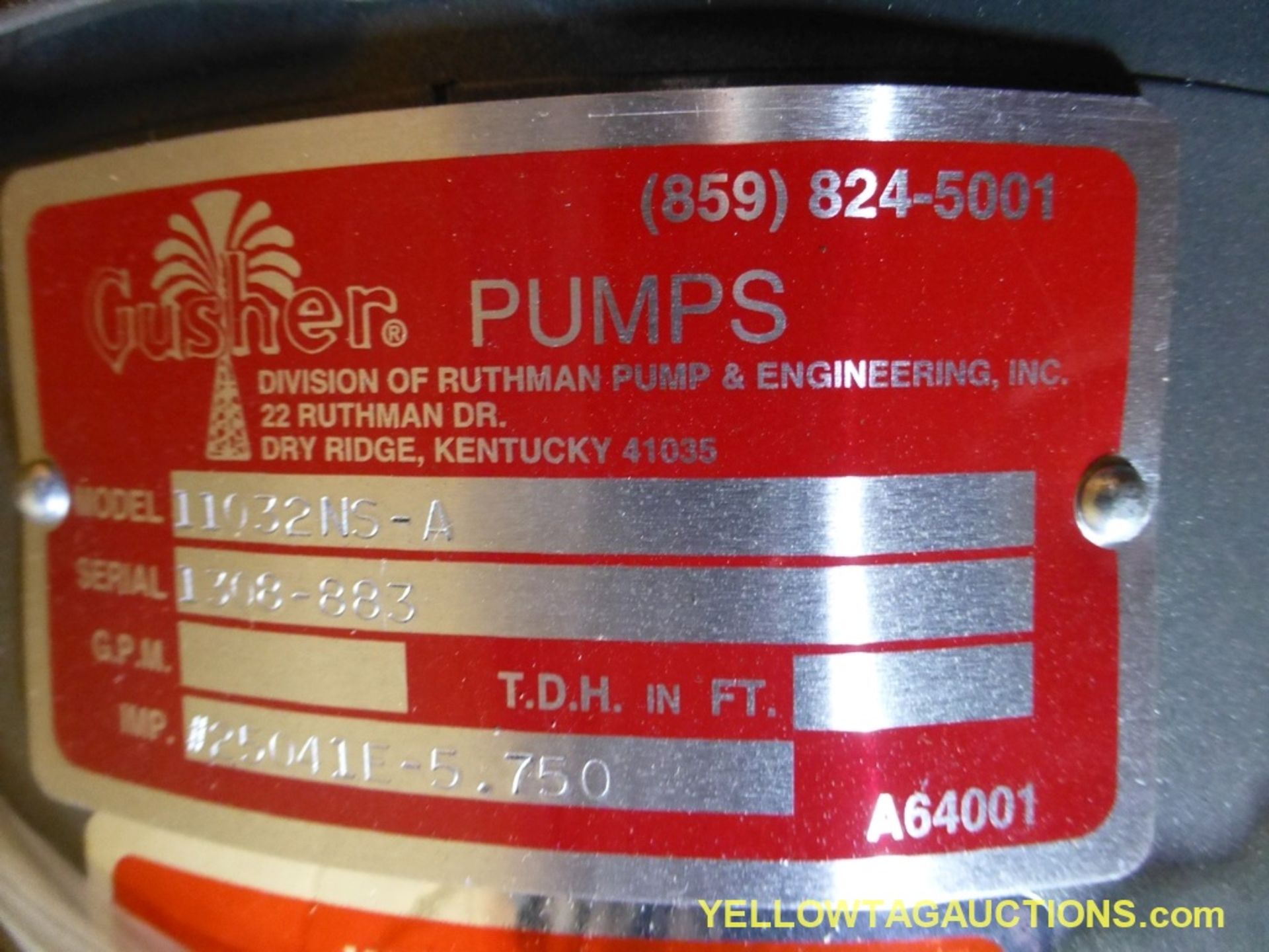 Gusher Pumps Coolant Pump | Model No. 11032NS-A - Image 5 of 6