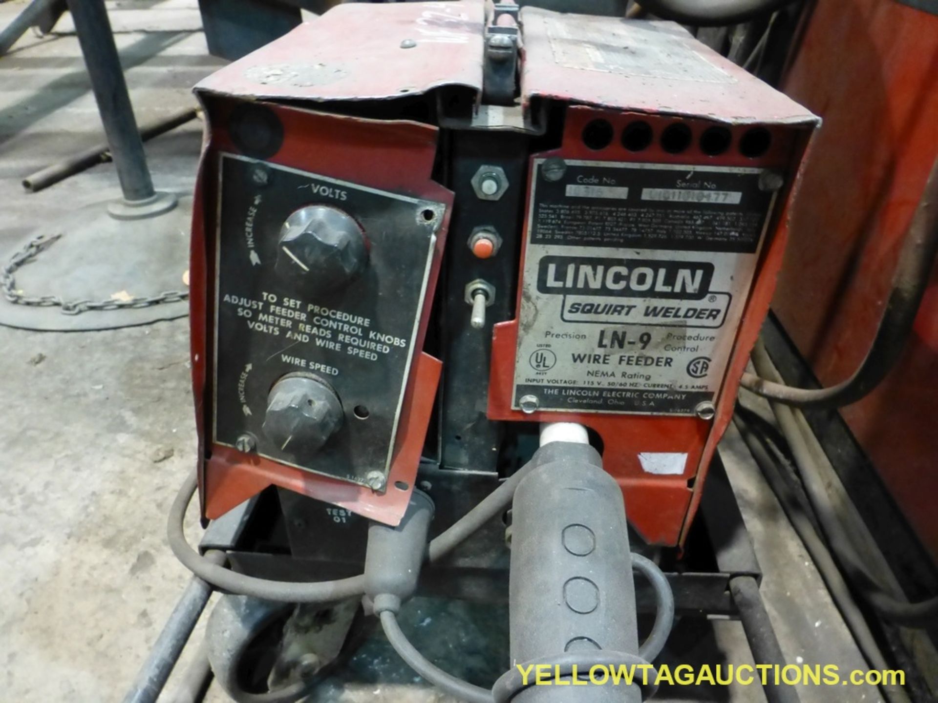 Lincoln Electric DC-600 Welder w/Multiprocess Switch | Includes: Lincoln Wire Feeder LN-9 - Image 7 of 8