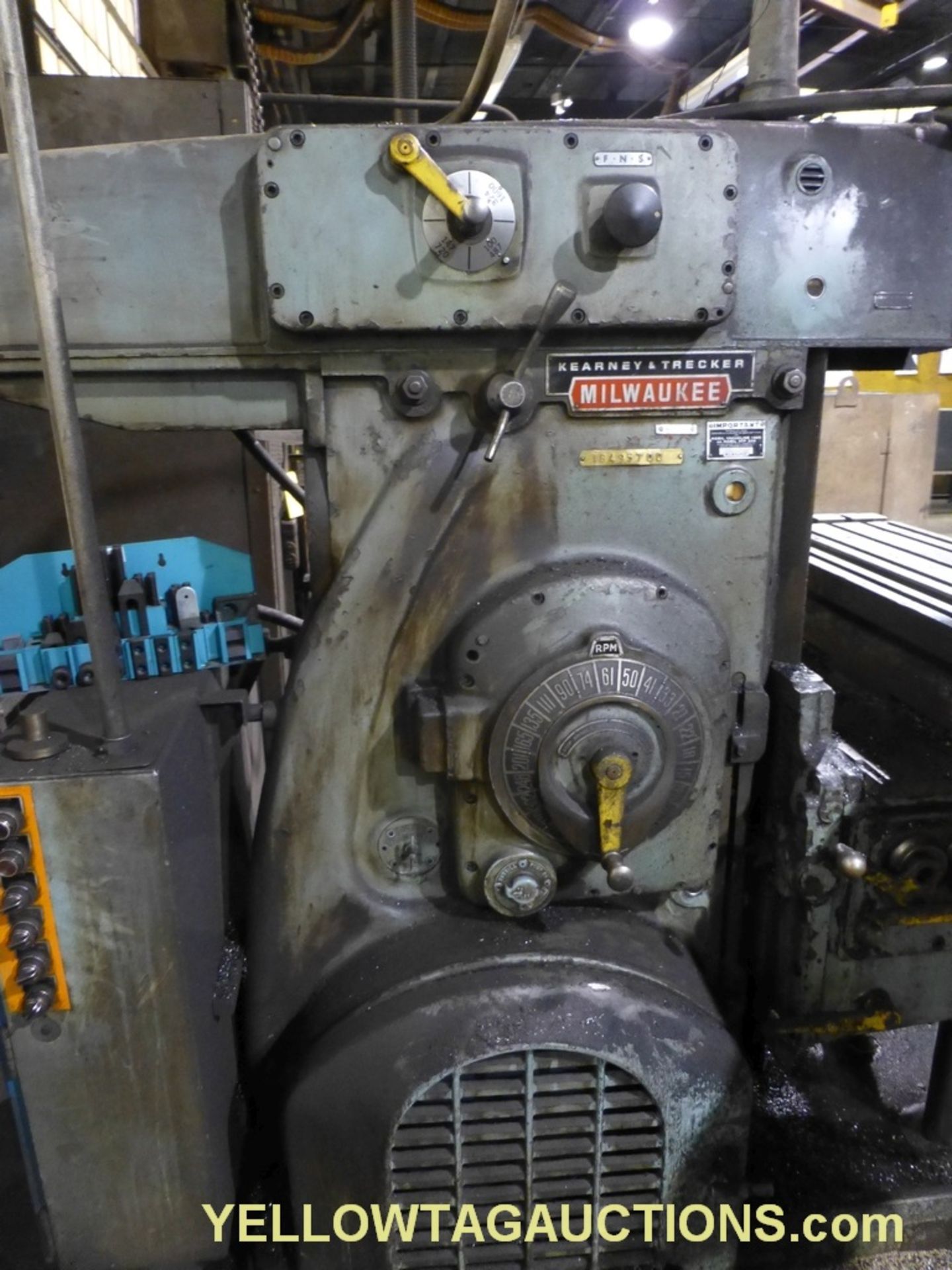 Kearney & Trecker 430 TF-17 Horizontal Mill w/Tool Makers Power Dierarm | 15-1500 RPM; 17" x 96" Tab - Image 12 of 17