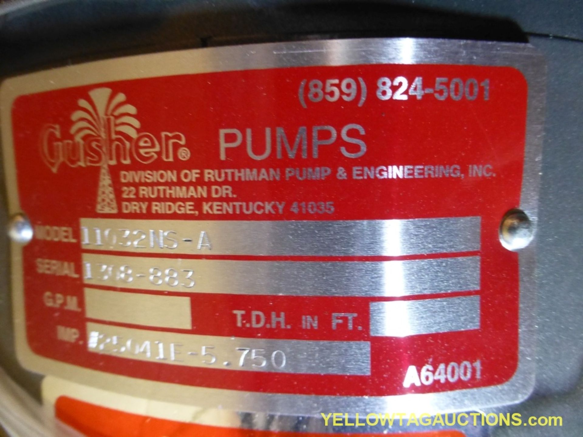 Gusher Pumps Coolant Pump | Model No. 11032NS-A - Image 6 of 6